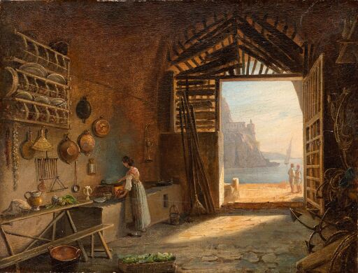 Рыбацкая кухня в гроте близ Неаполя