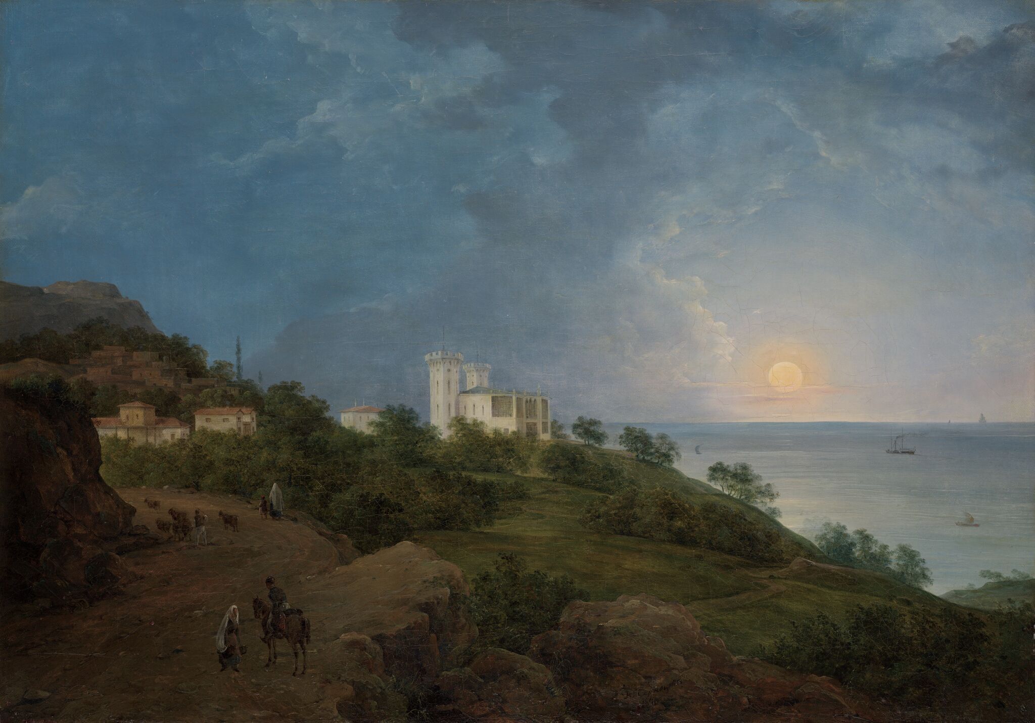 Крым. Вид Гаспры, Nikanor Chernetsov, 1840