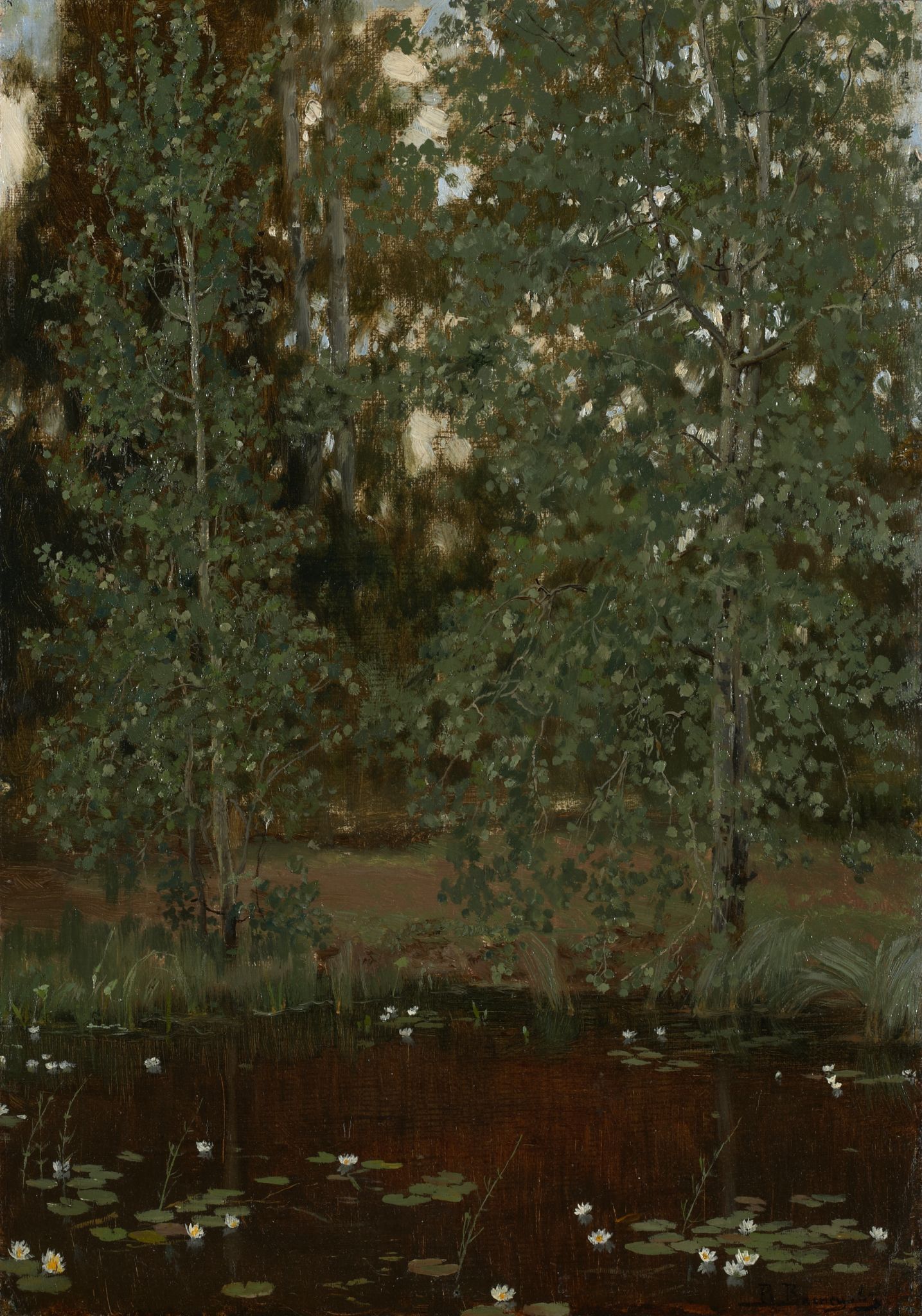 Пруд в Ахтырке, Viktor Vasnetsov, 1880