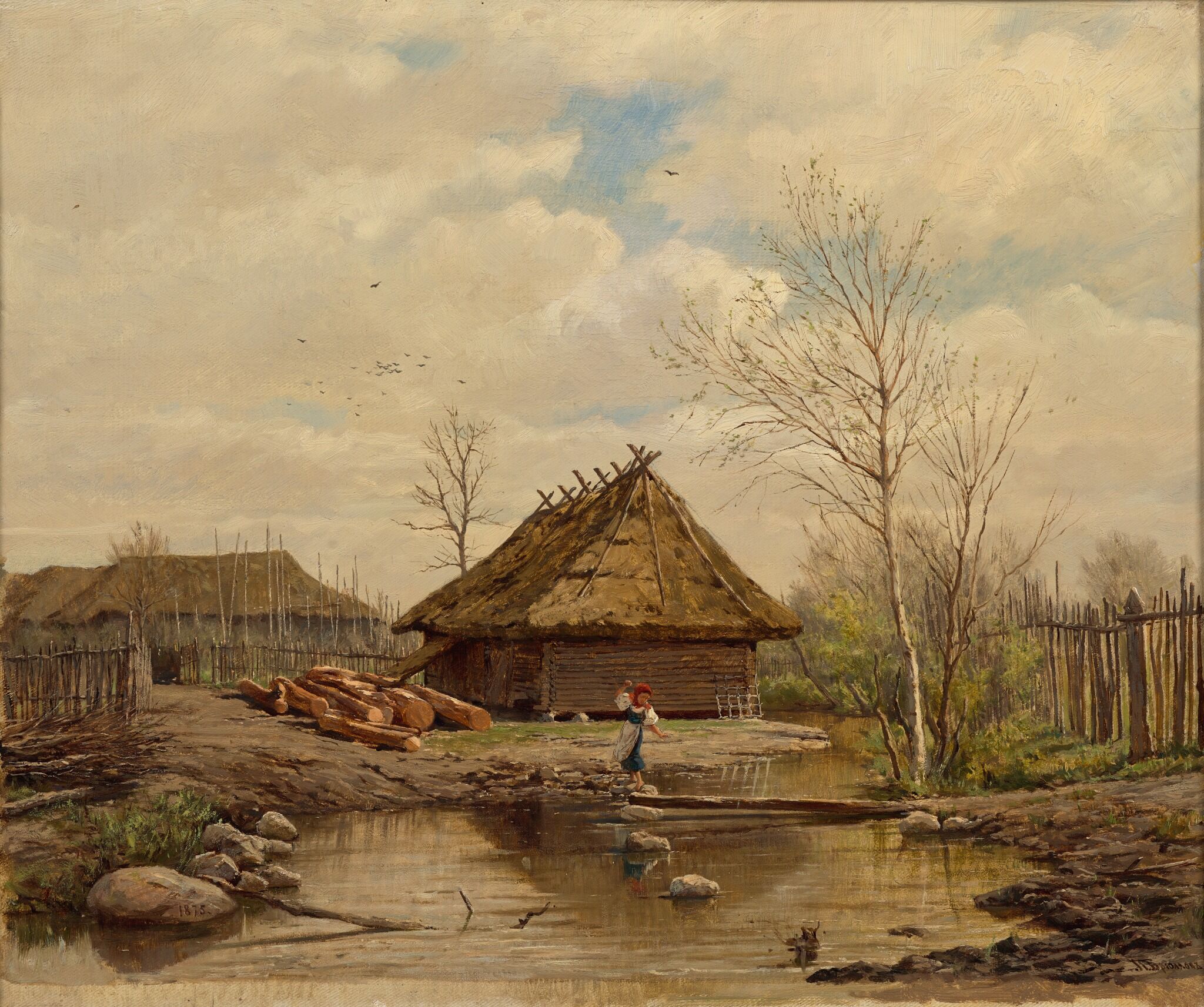 Весна, Pavel Brullov, 1875