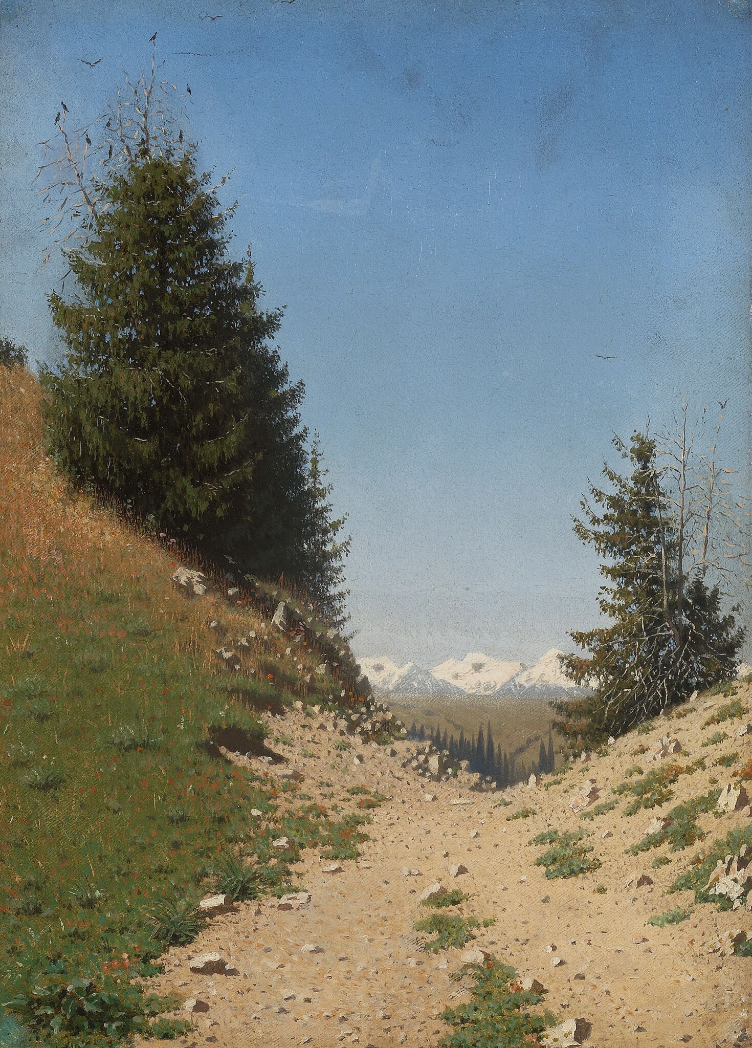 В горах Алатау, Vasily Vereshchagin, 1869-1870