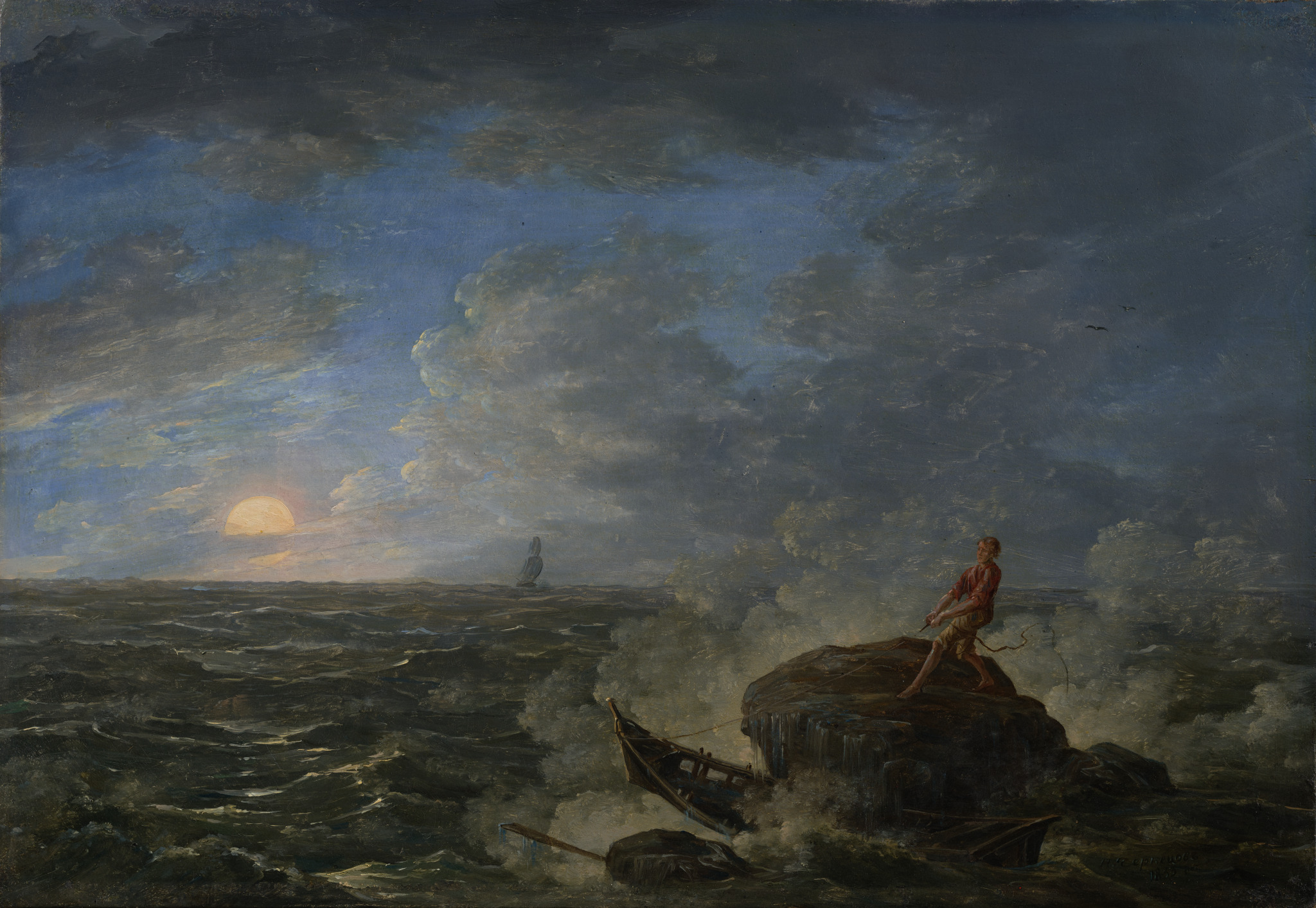 На берегу Черного моря близ крепости Поти, Nikanor Chernetsov, 1833