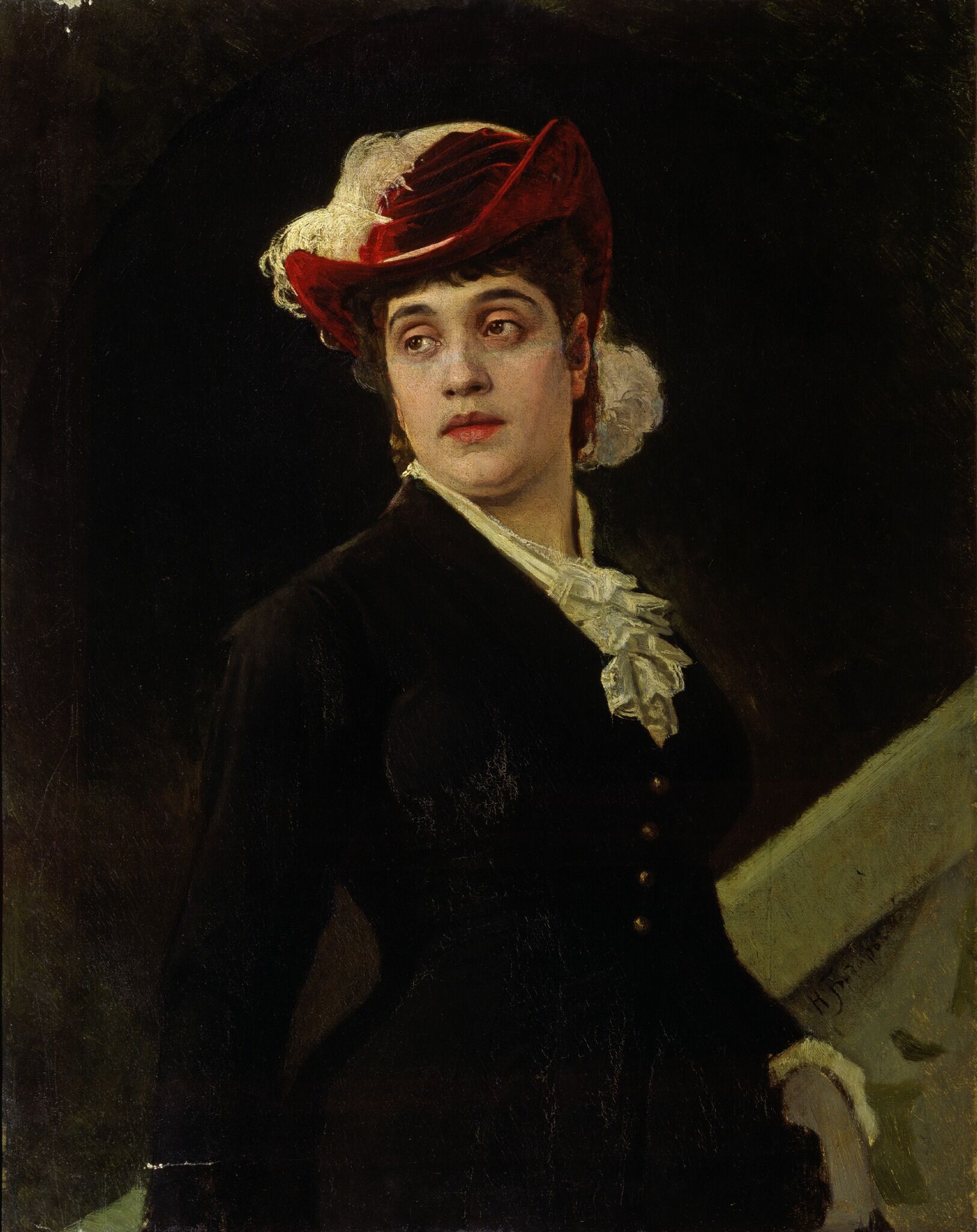 Портрет Е.К. Дерягиной, Nikolay Bodarevskiy, 1879