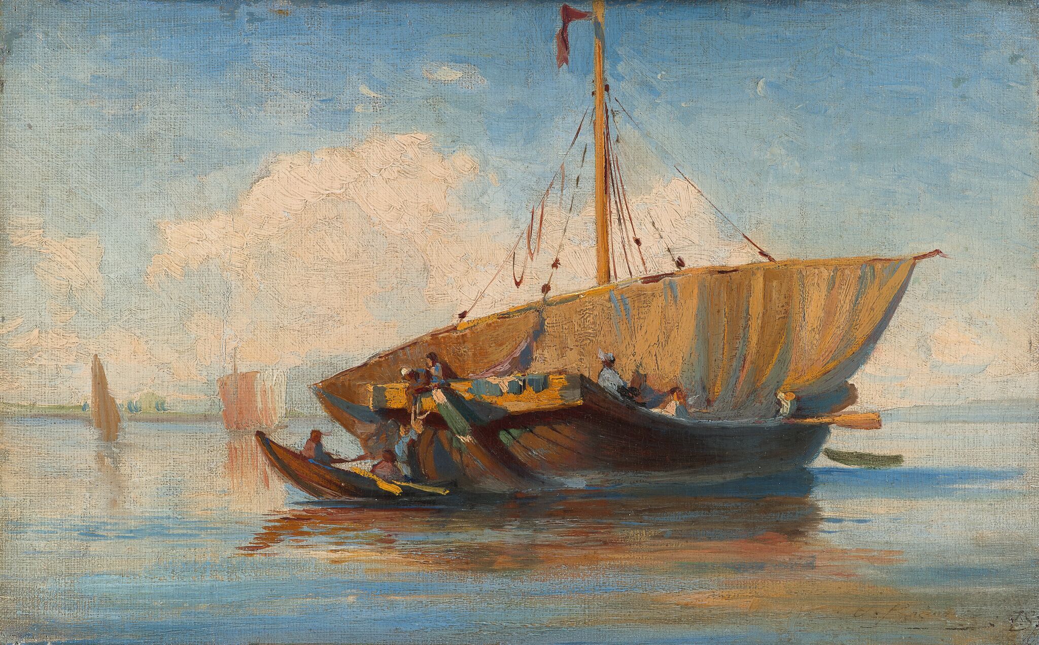 Лодка, Fyodor Vasilyev, 1870