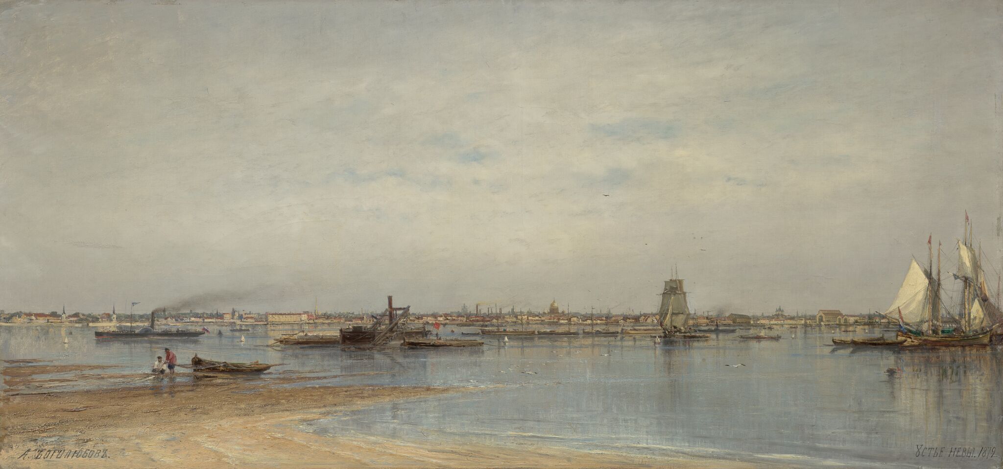 Устье Невы, Alexey Bogolyubov, 1872