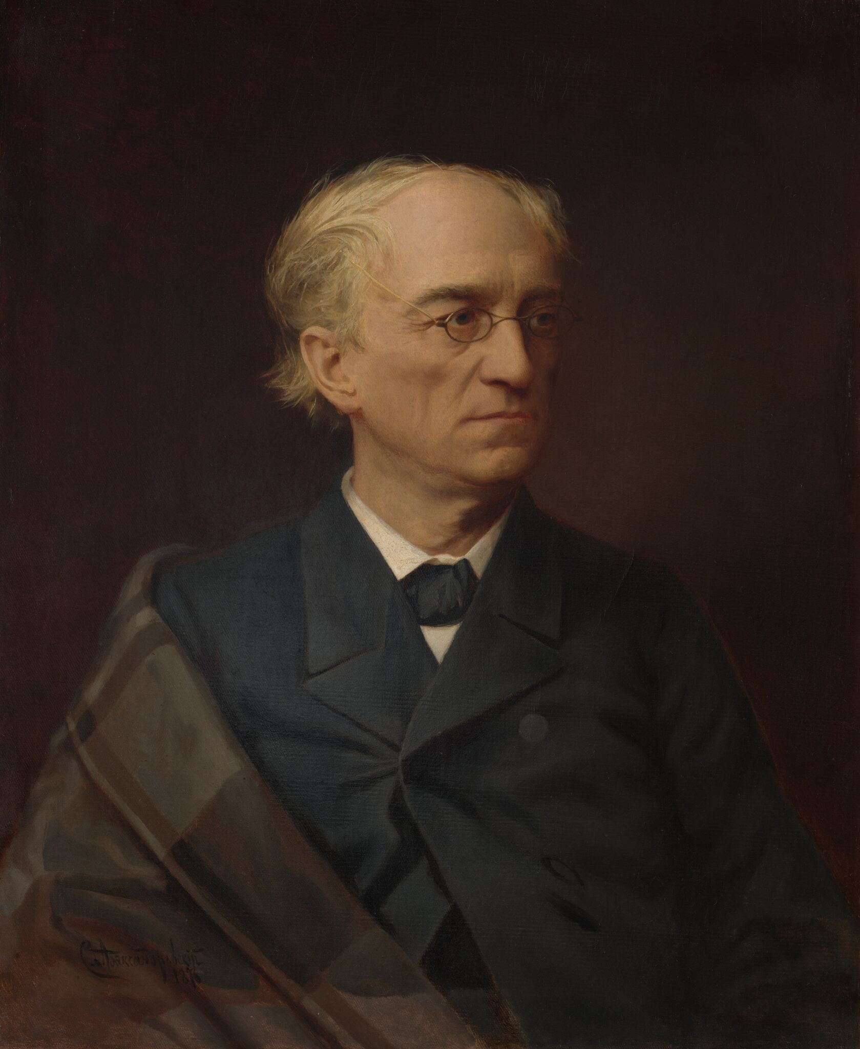 Портрет поэта Ф.И. Тютчева, Stepan Alexandrovsky, 1876
