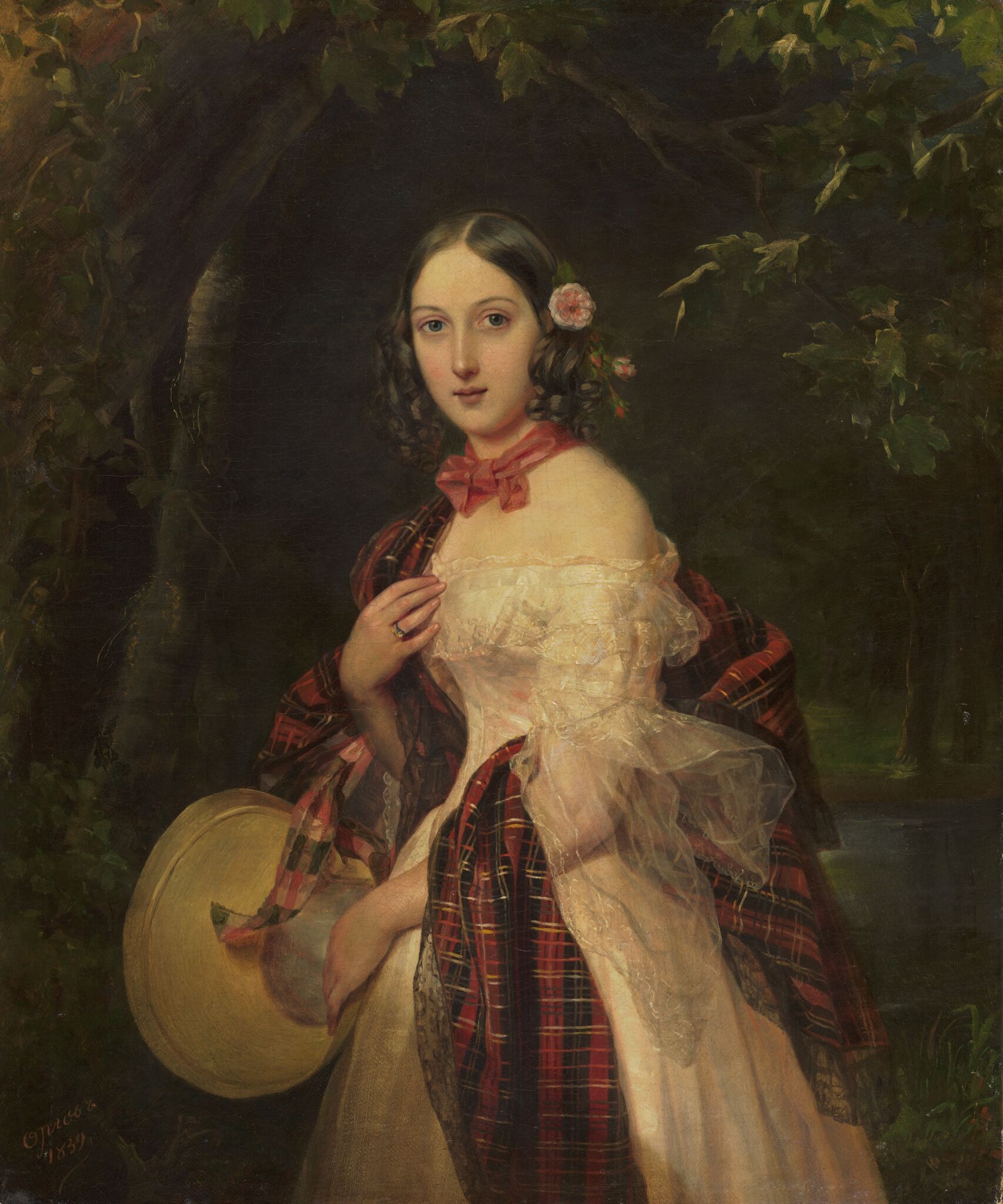 Портрет Марии Аркадьевны Бек, Pimen Orlov, 1839