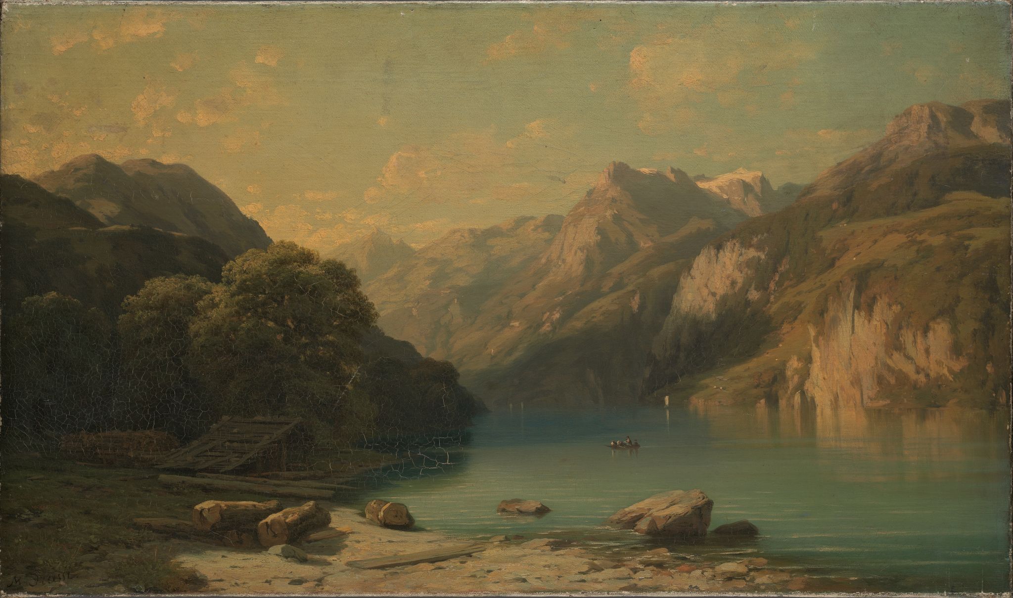 Озеро четырех кантонов в Швейцарии, Mikhail Erassi, 1860