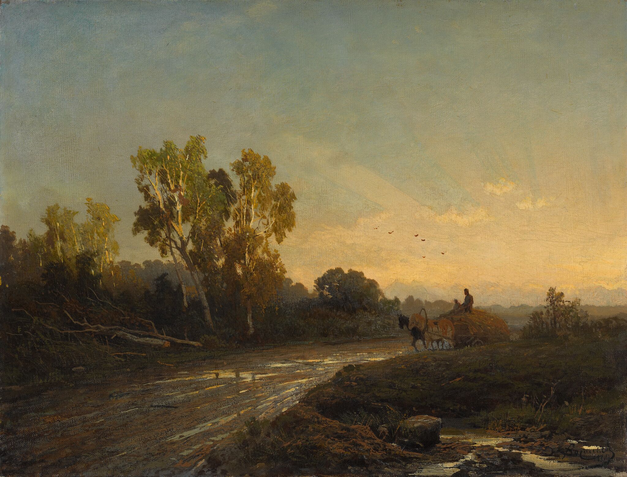После дождя, Fyodor Vasilyev, 1869