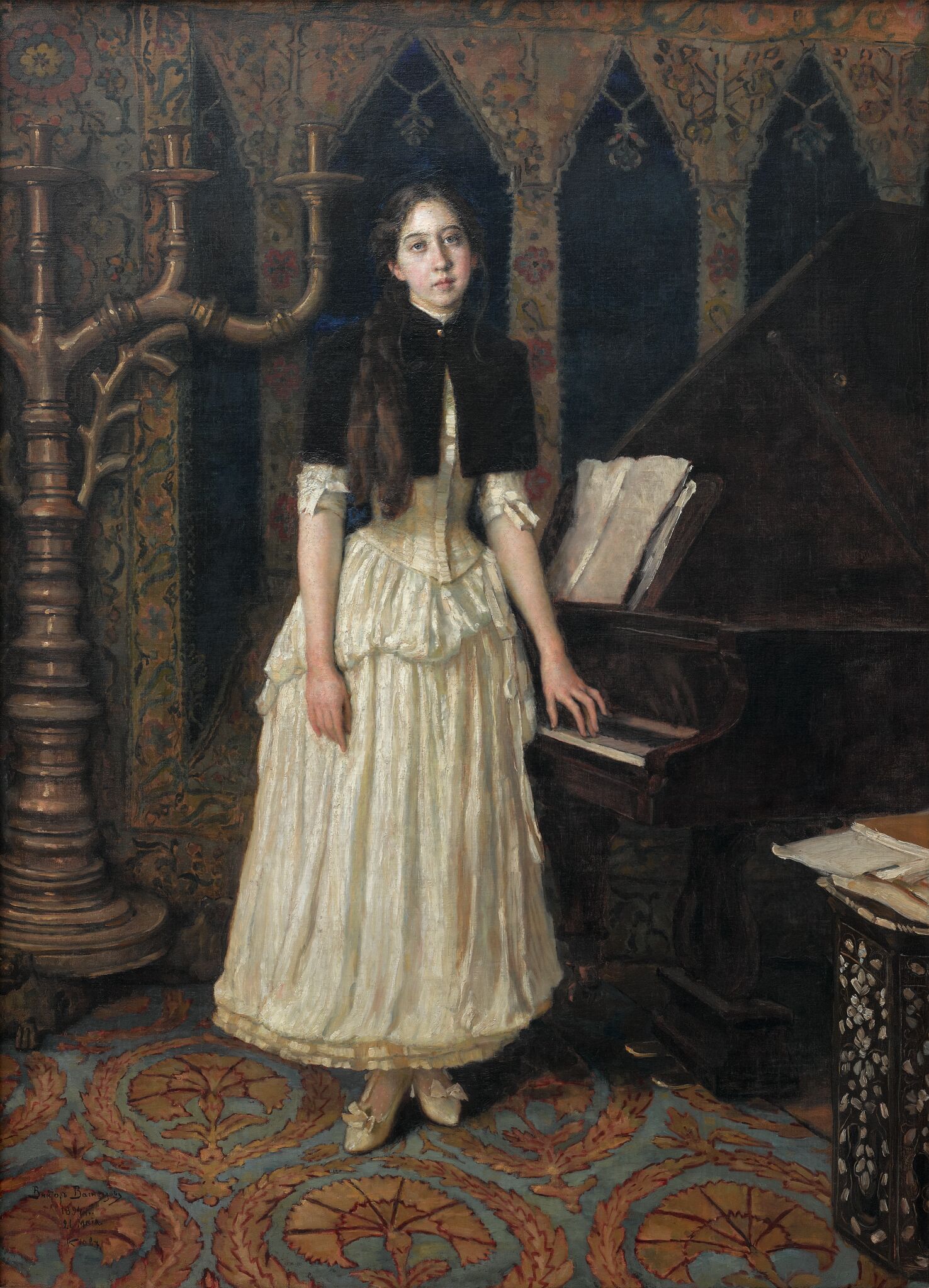 Портрет Е.А. Праховой, Viktor Vasnetsov, 1894