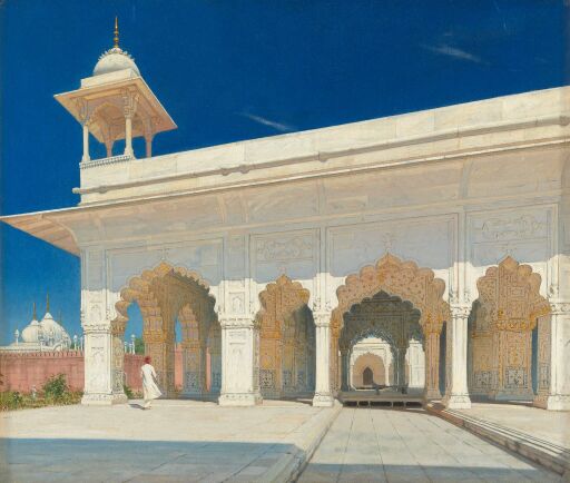 Тронный зал Великих Моголов Шах-Джахана и Аурангзеба в форте Дели