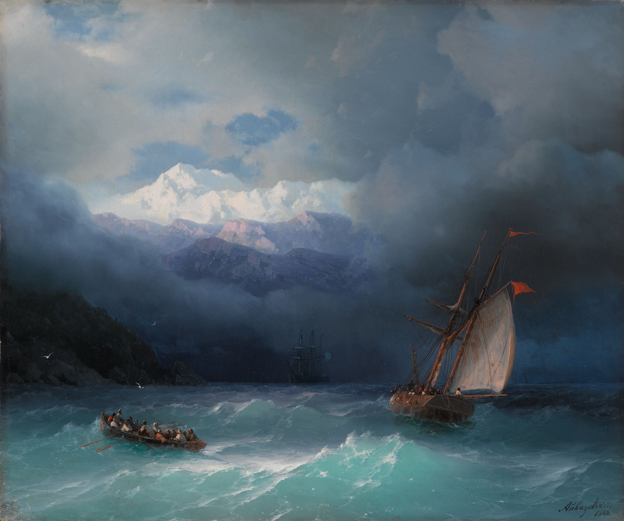Бурное море, Ivan Aivazovsky, 1868