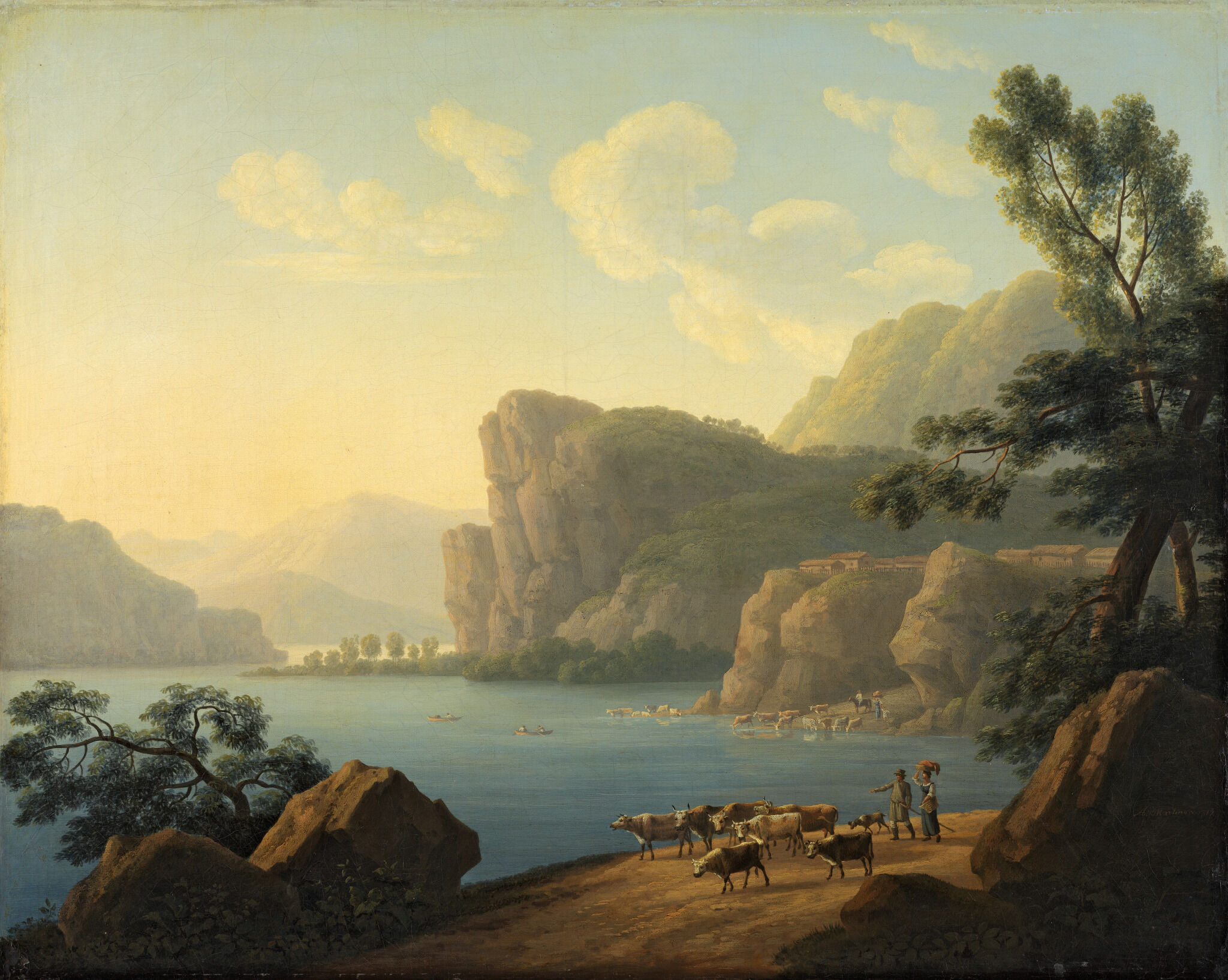 Вид реки Селенги в Сибири, Andrey Yefimovich Martynov, 1817