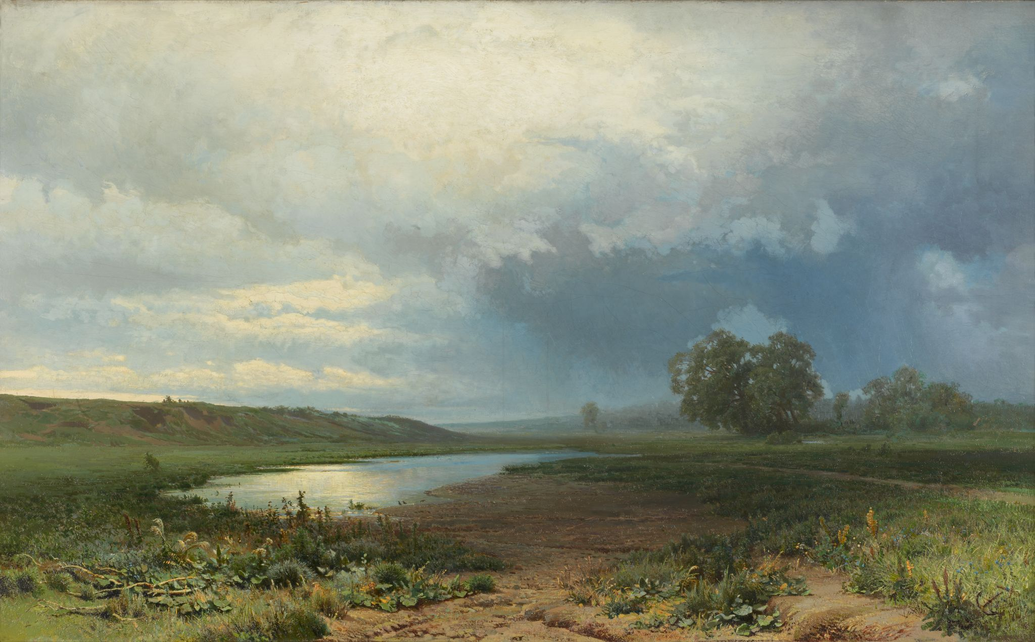 Мокрый луг, Fyodor Vasilyev, 1872
