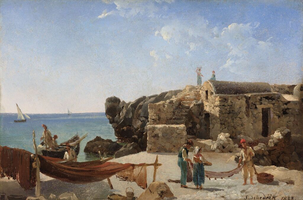 Скалы малой гавани на Капри