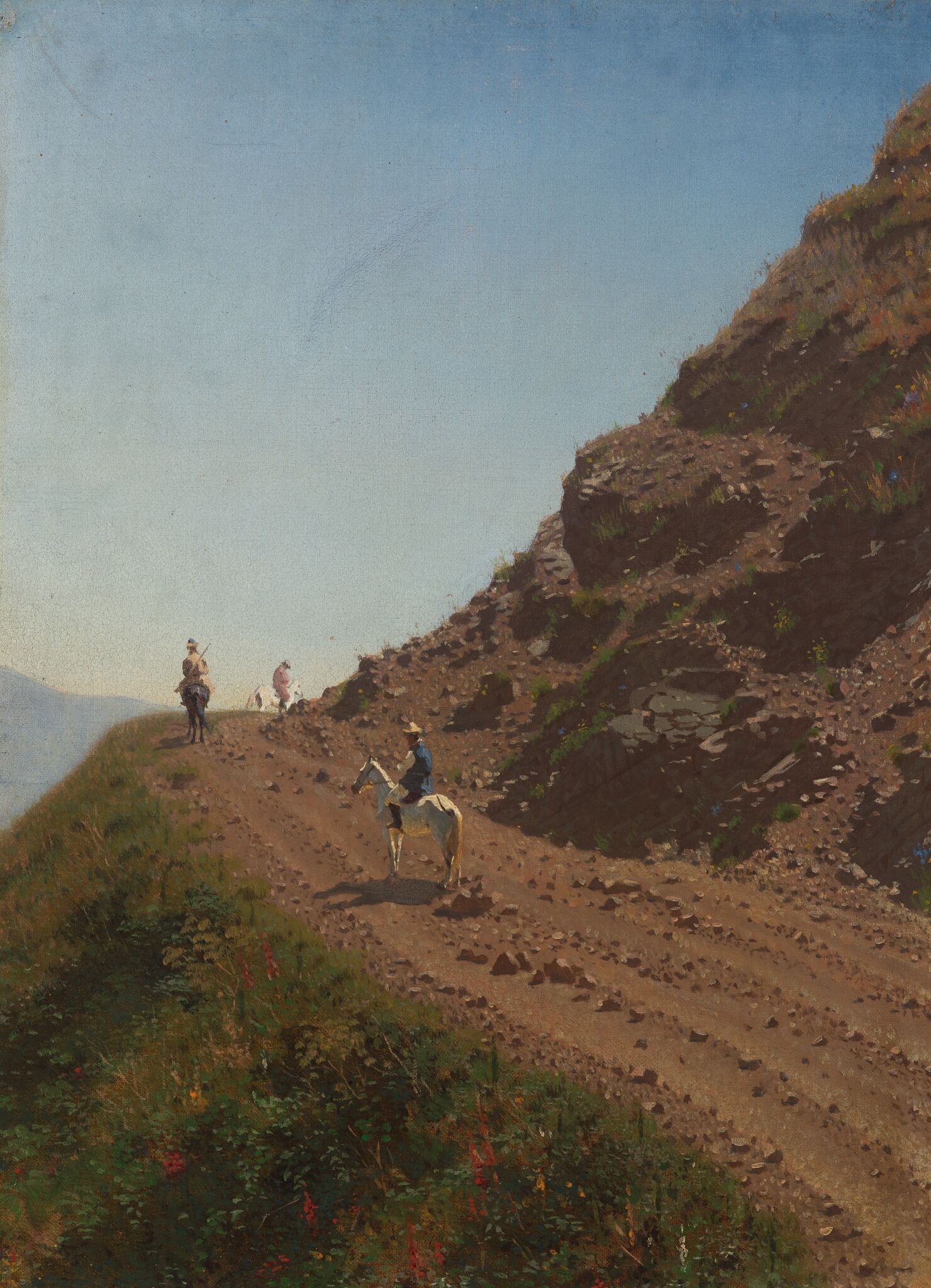 Кочевая дорога в горах Алатау, Vasily Vereshchagin, 1869-1870