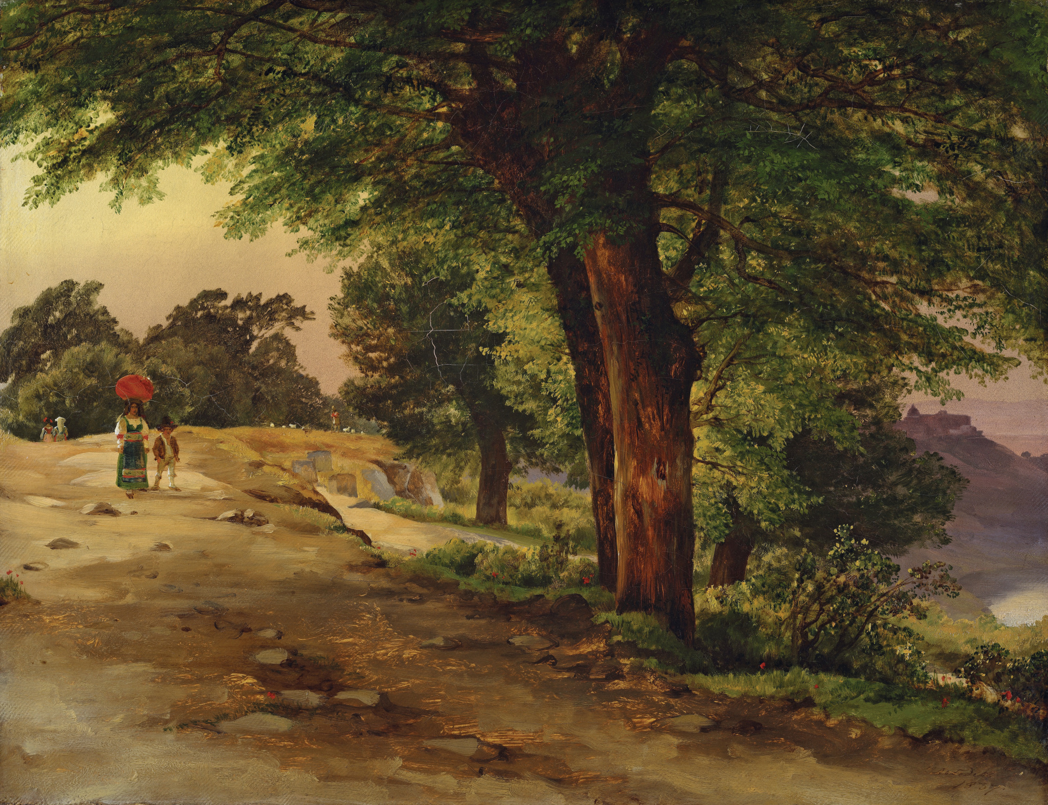 В парке Киджи, Mikhail Lebedev, 1837