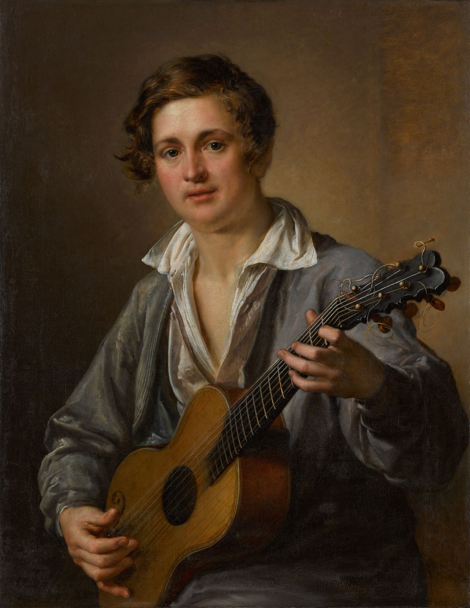 Гитарист, Vasily Andreevich Tropinin, 1823