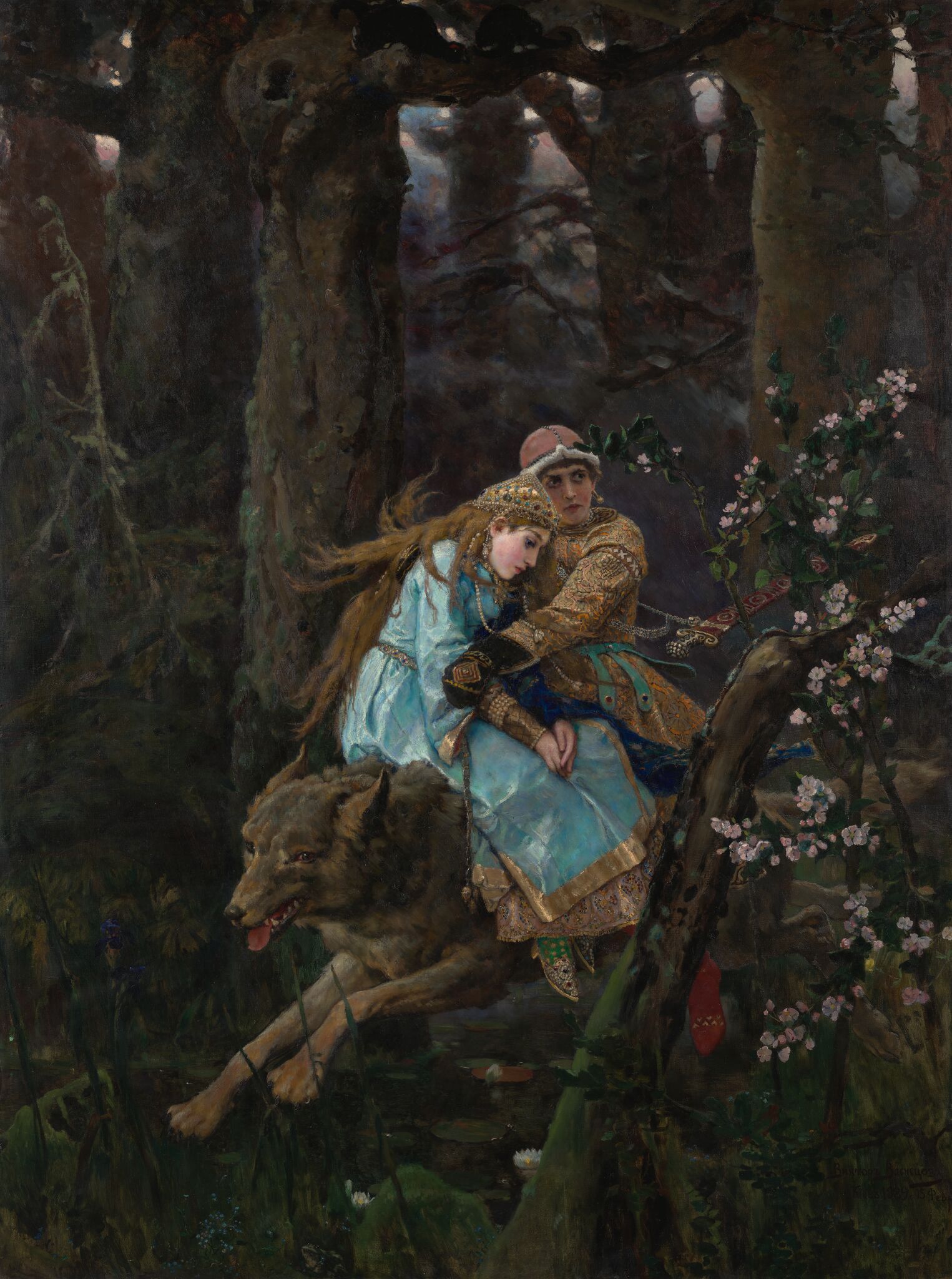 Иван-царевич на Сером Волке, Viktor Vasnetsov, 1889