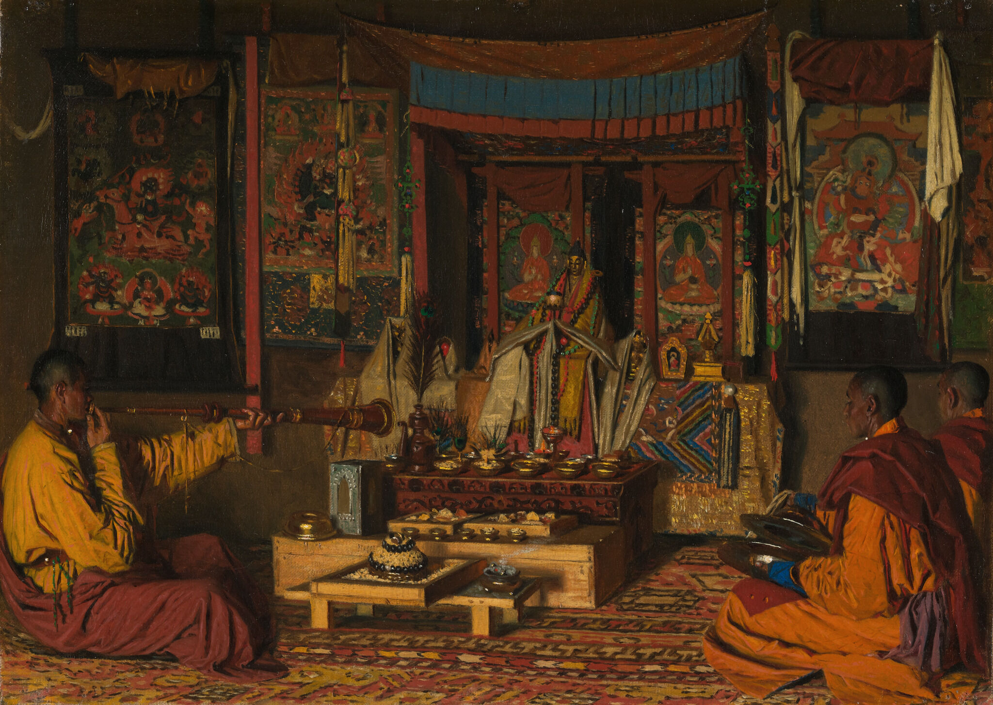 Калмыцкая молельня, Vasily Vereshchagin, 1869-1870