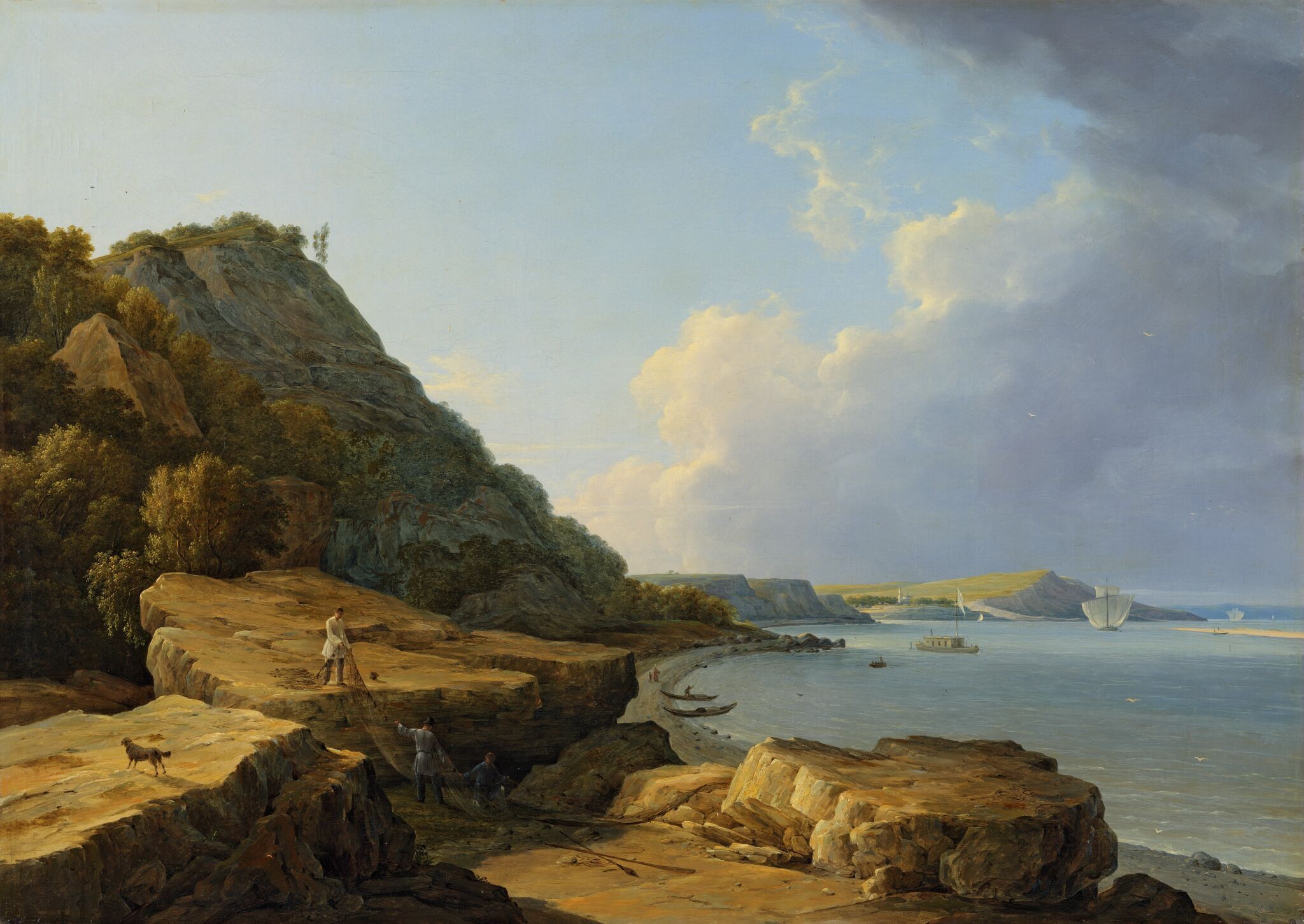 Вид на Волге, близ села Красновидова, Nikanor Chernetsov, 1839