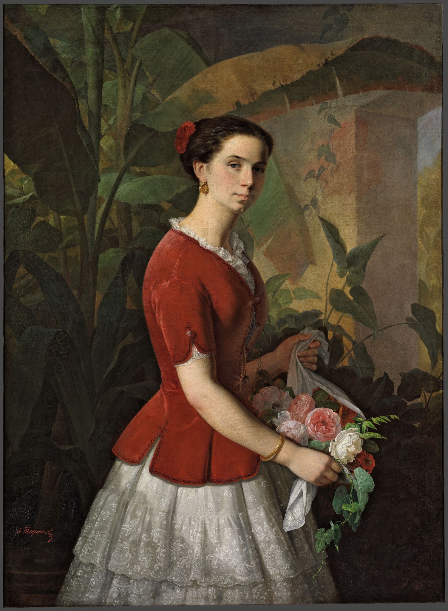 Портрет Е.К. Тороповой, Foma Toropov, mid-1840s