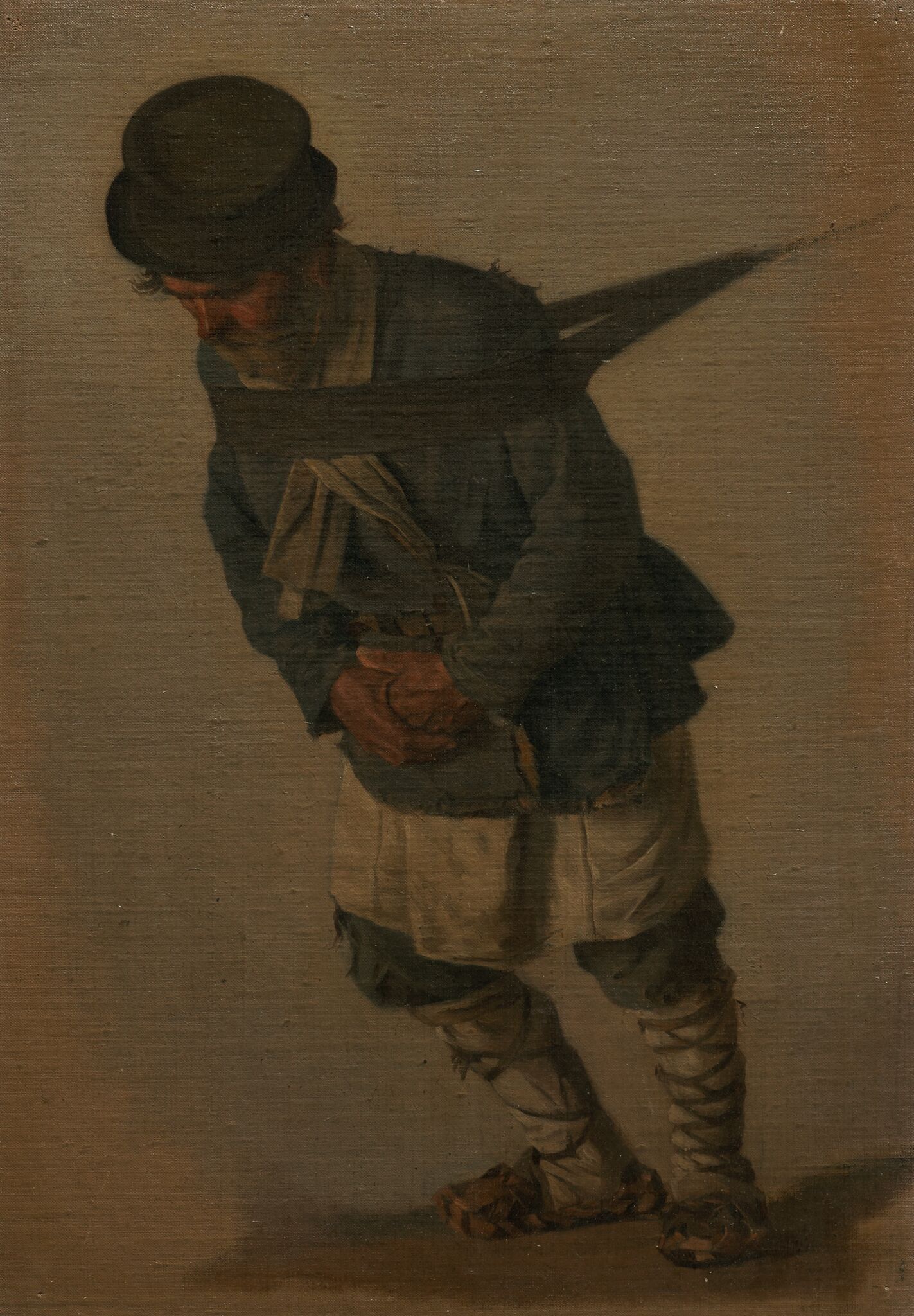 Бурлак, подпоясанный ремнем, Vasily Vereshchagin, 1866