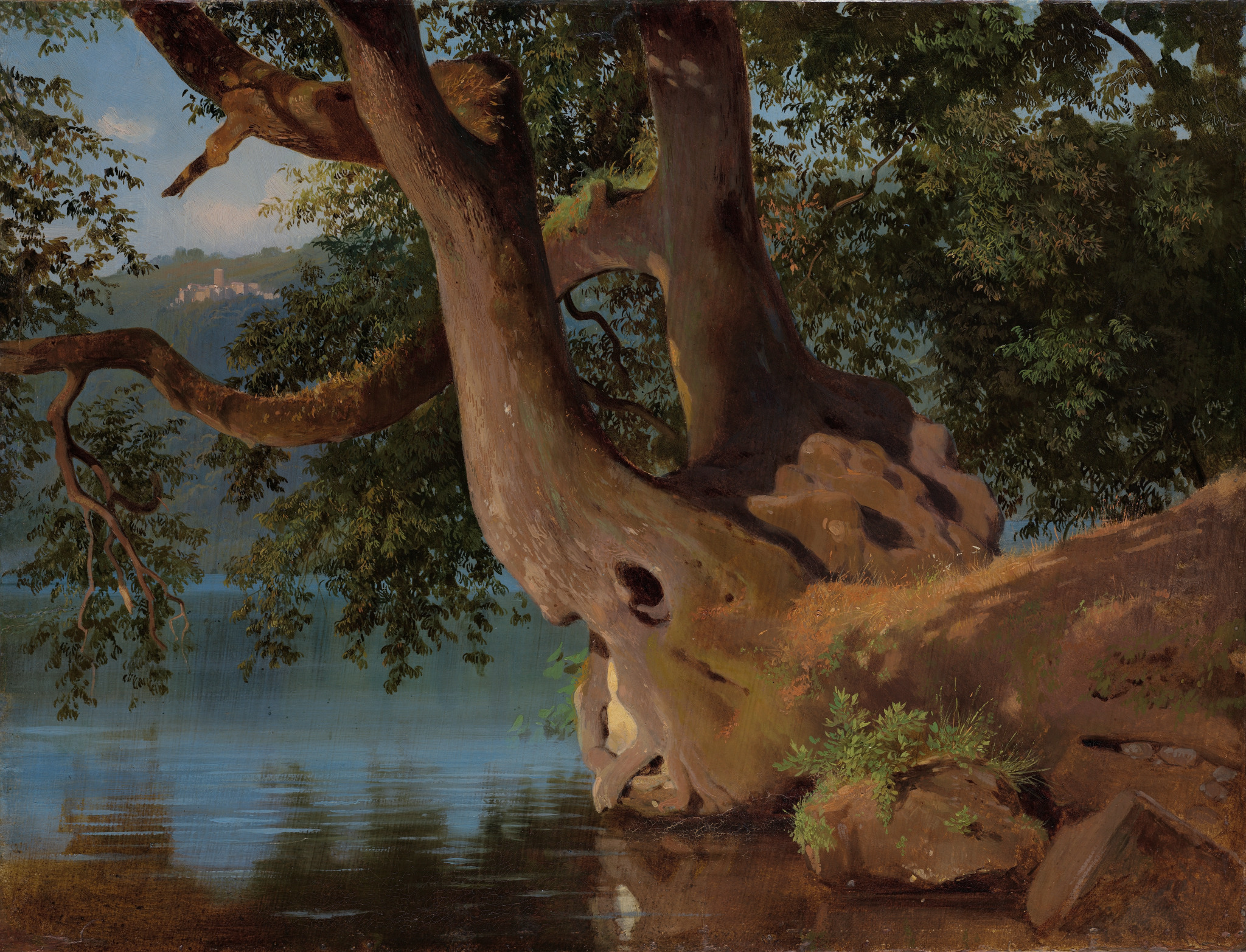 Озеро Неми, близ Рима, Vasiliy Shternberg, 1845