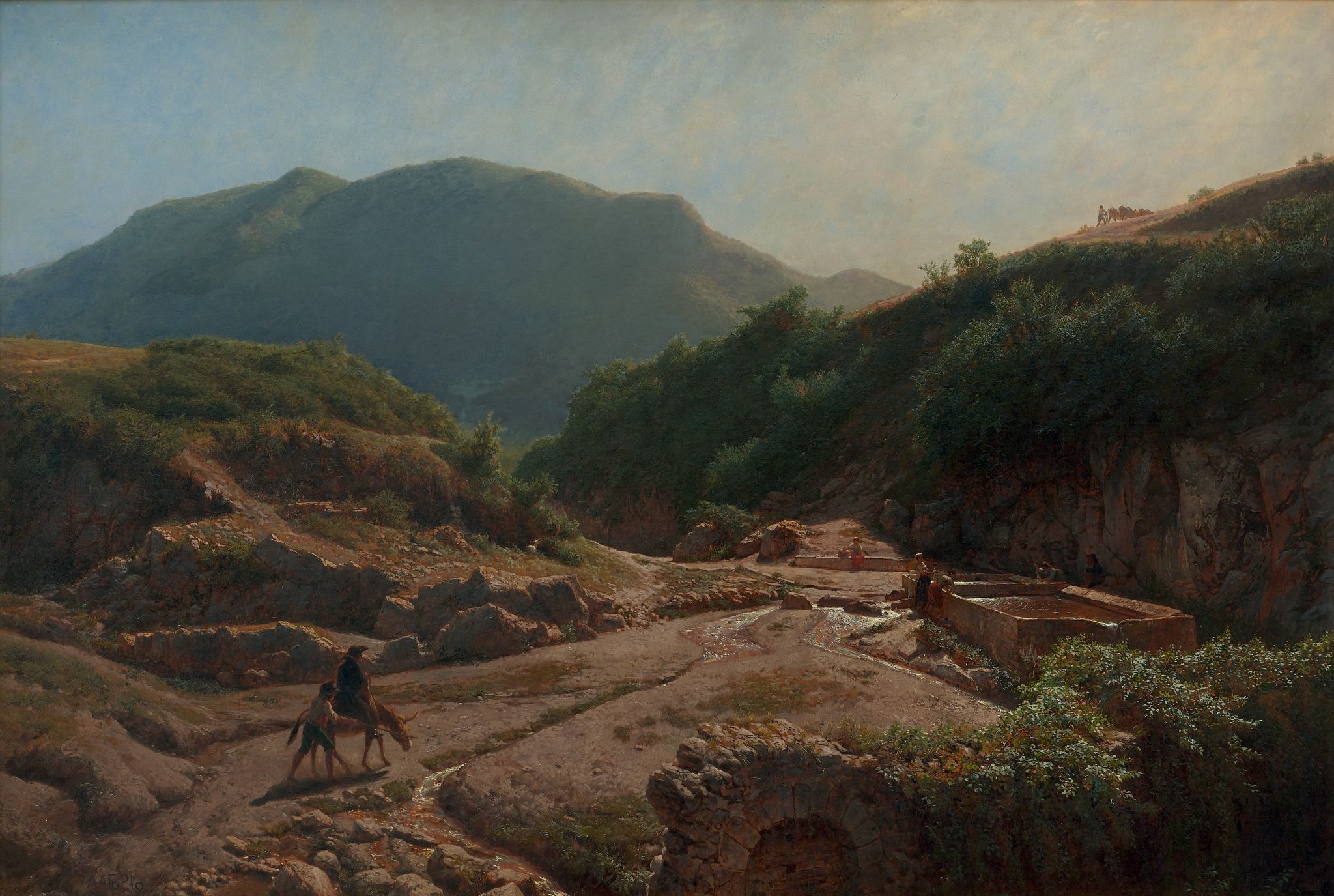 Фонтан Аннибала в Рокка-ди-Папа близ Рима, Lev Lagorio, 1859