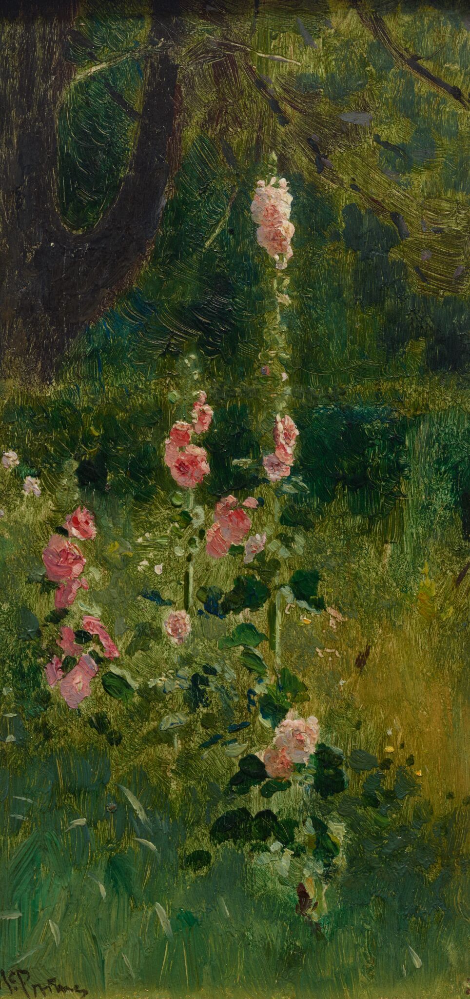 Мальвы, Ilya Repin, 1880