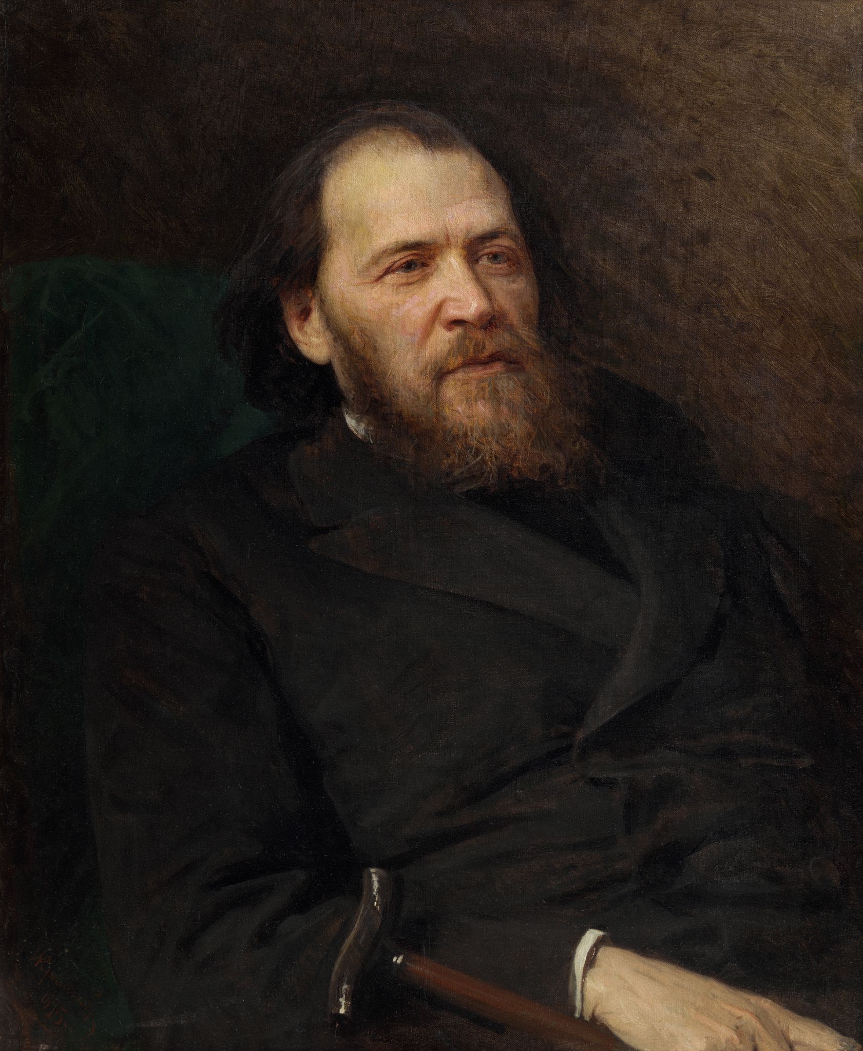 Портрет поэта Я.П. Полонского, Ivan Kramskoi, 1875