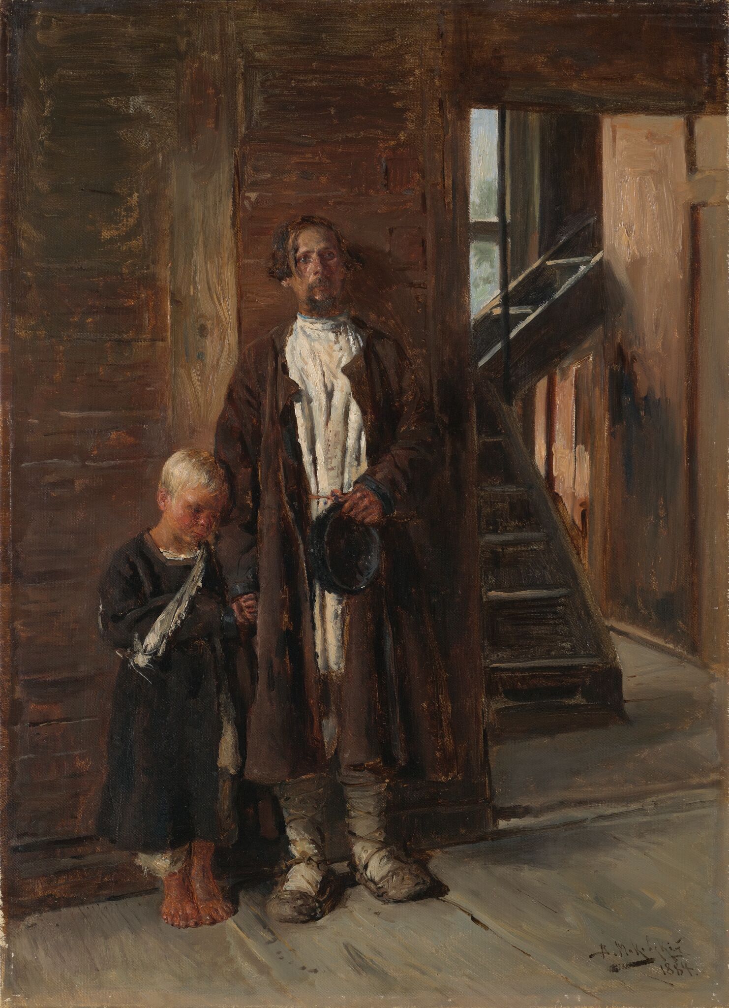 За лекарством, Vladimir Makovsky, 1884