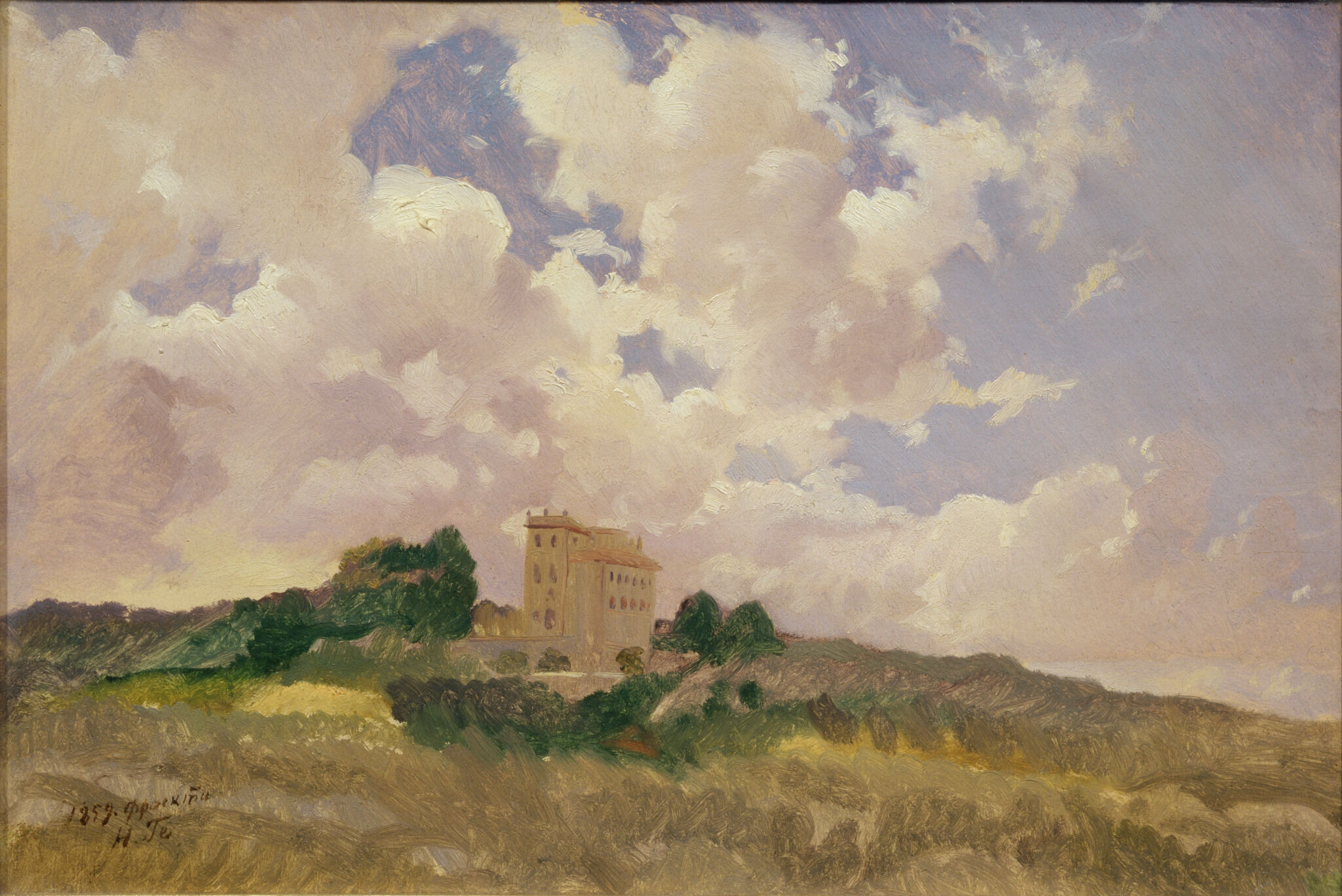 Облака. Фраскати, Nikolai Ge, 1859