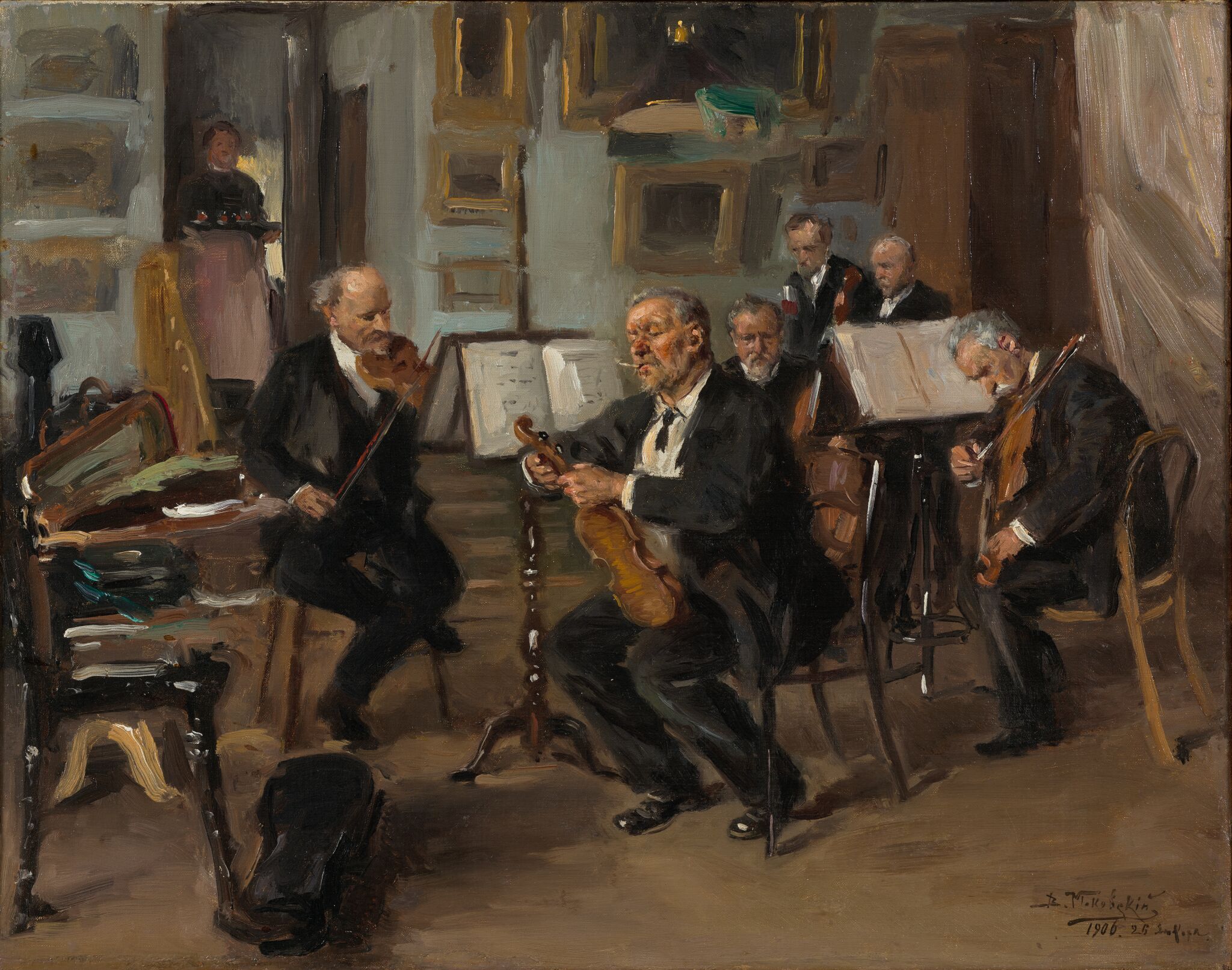 Музыкальный вечер, Vladimir Makovsky, 1906