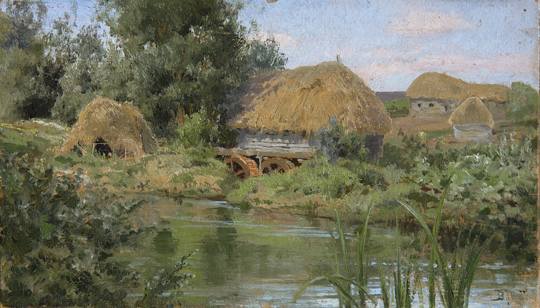 Солнечный день. Мельница. Ольшанка, Vasily Polenov, late 1870s
