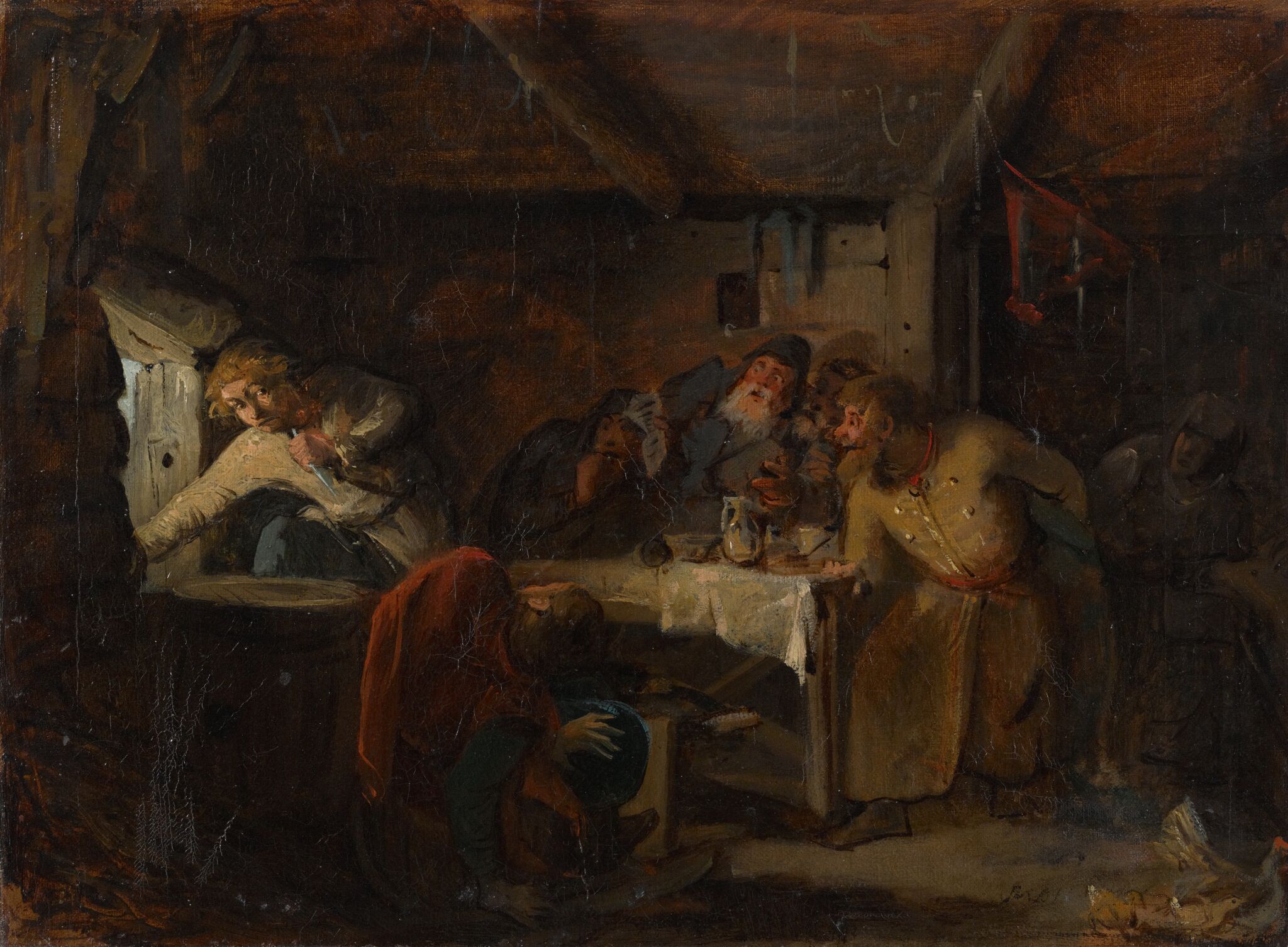 Бегство Григория Отрепьева из корчмы на литовской границе, Grigoriy Myasoyedov, 1862