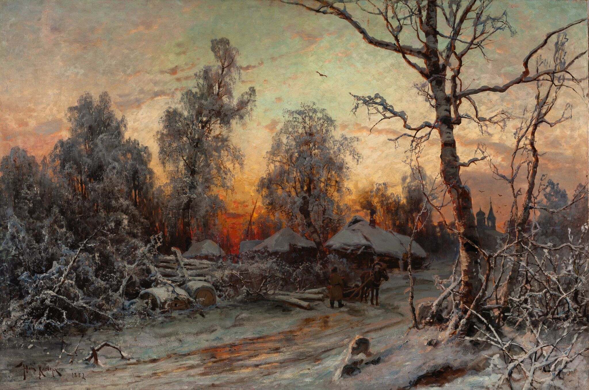Зима, Julius Sergius von Klever, 1882