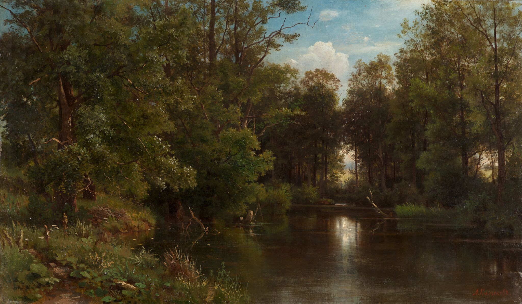 Пруд, Lev Kamenev, 1870s