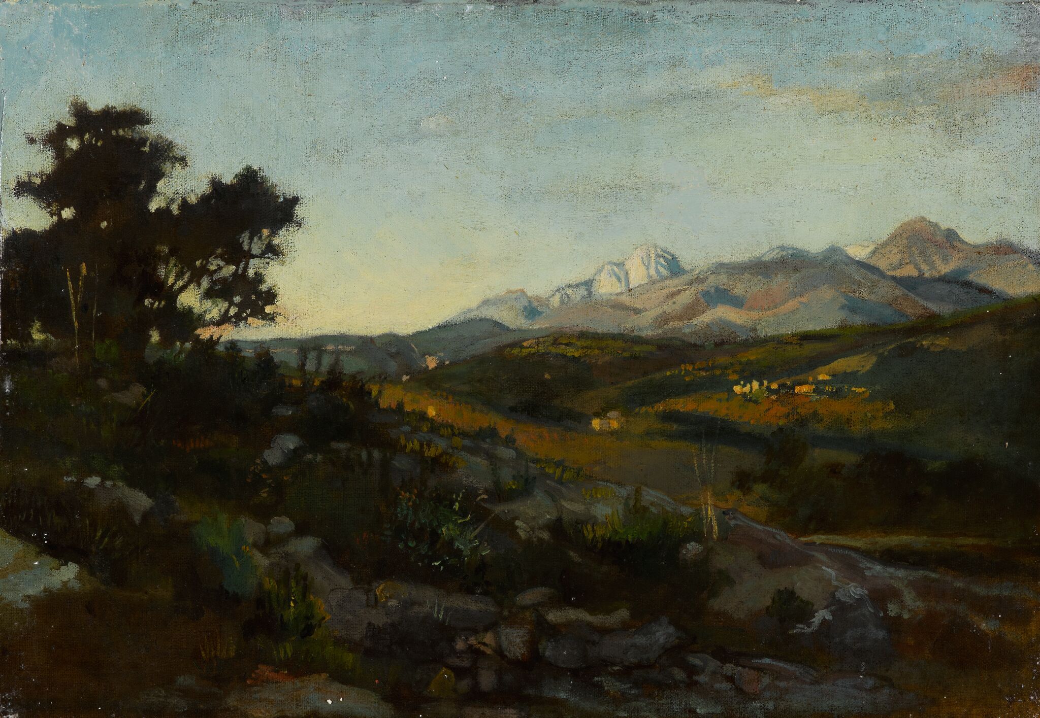Вид на Апеннины, Nikolai Ge, late 1850s – early 1860s
