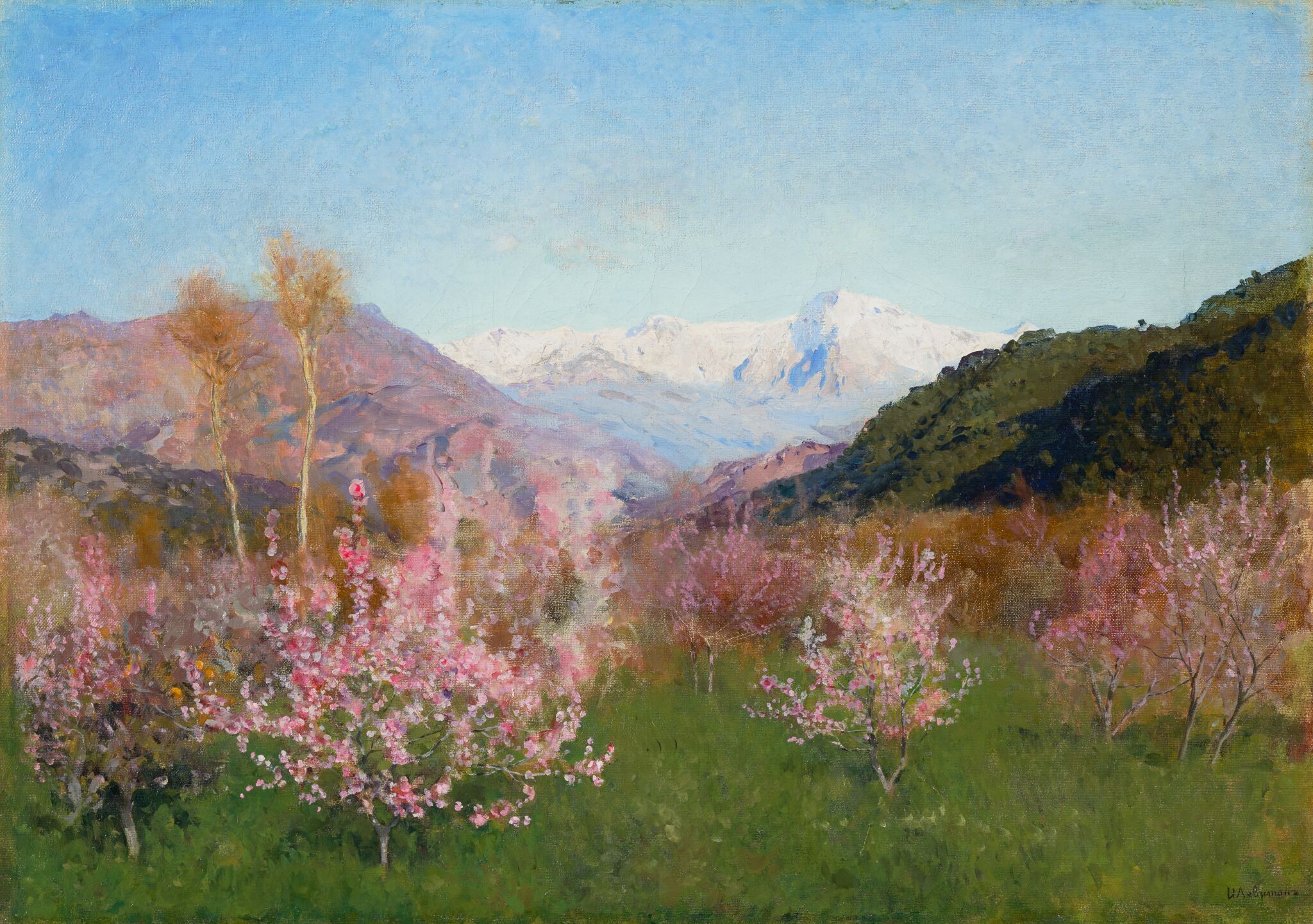 Весна в Италии, Isaac Levitan, 1890