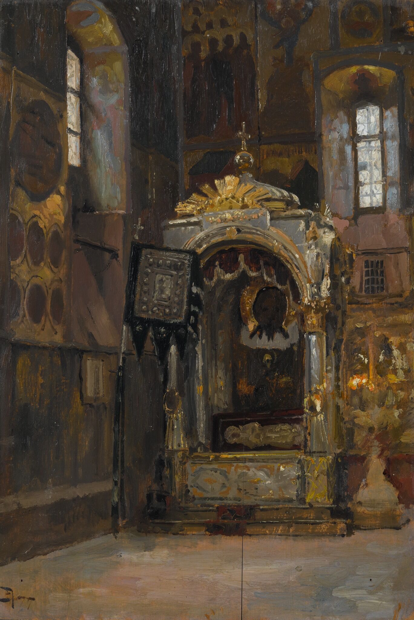 Рака митрополита Ионы. Успенский собор, Vasily Polenov, 1877