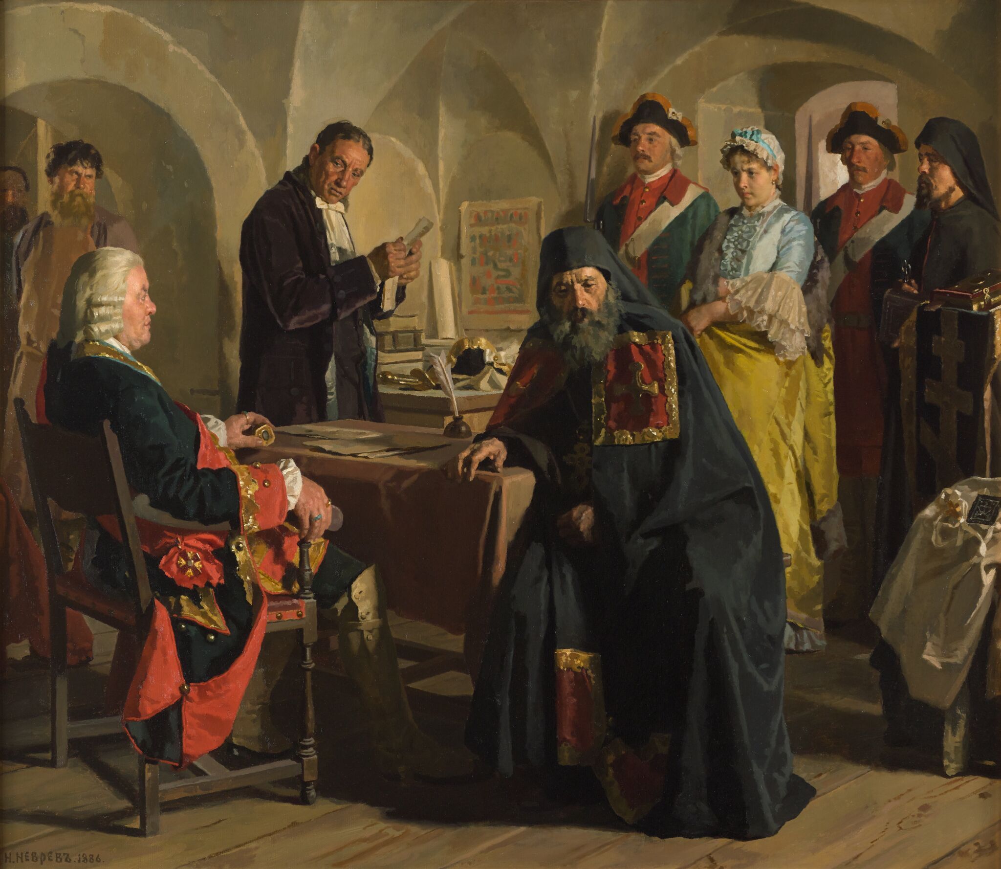 Княжна Прасковья Григорьевна Юсупова перед пострижением, Nikolai Nevrev, 1886