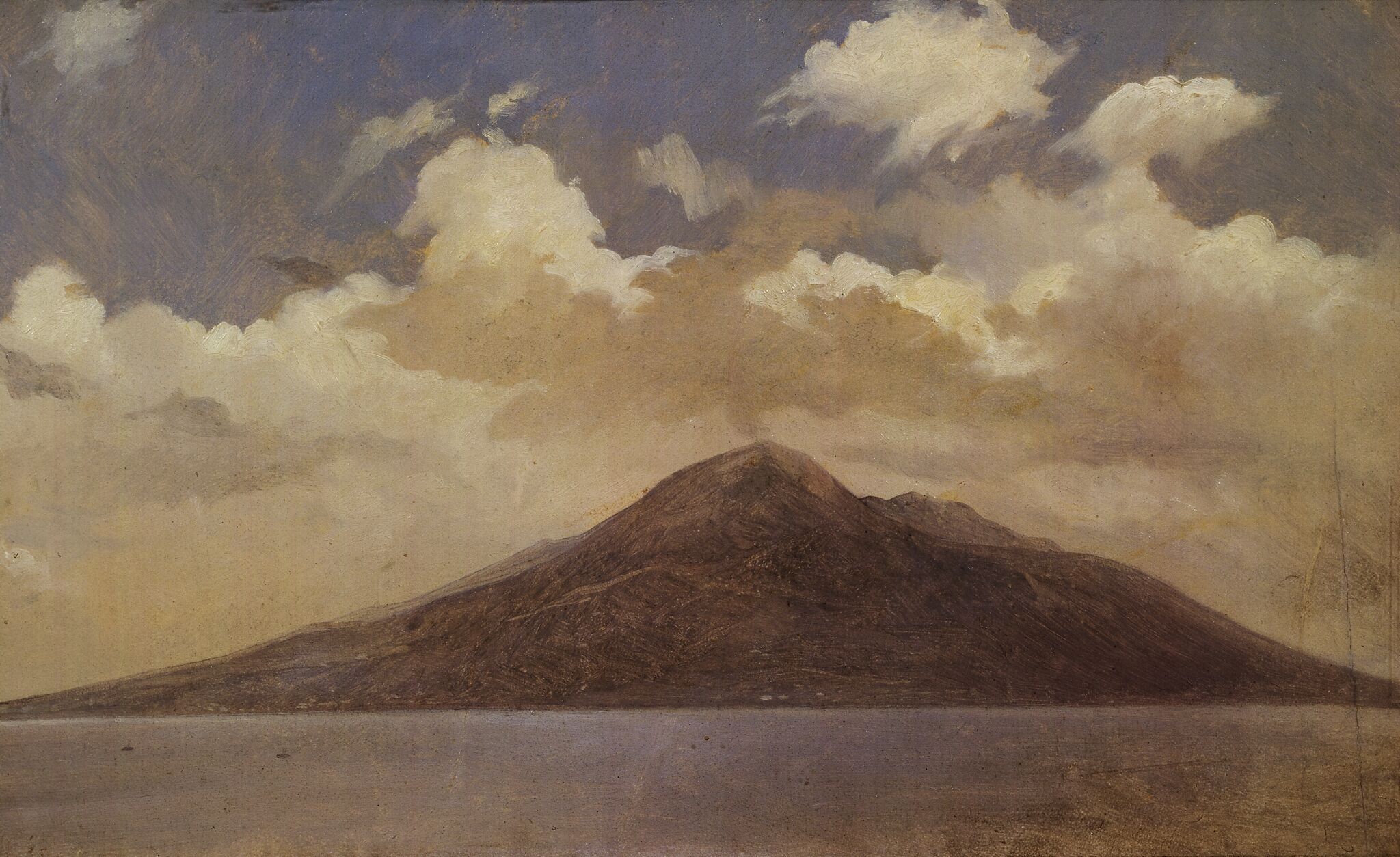 Вид на Везувий в Вико, Nikolai Ge, 1858