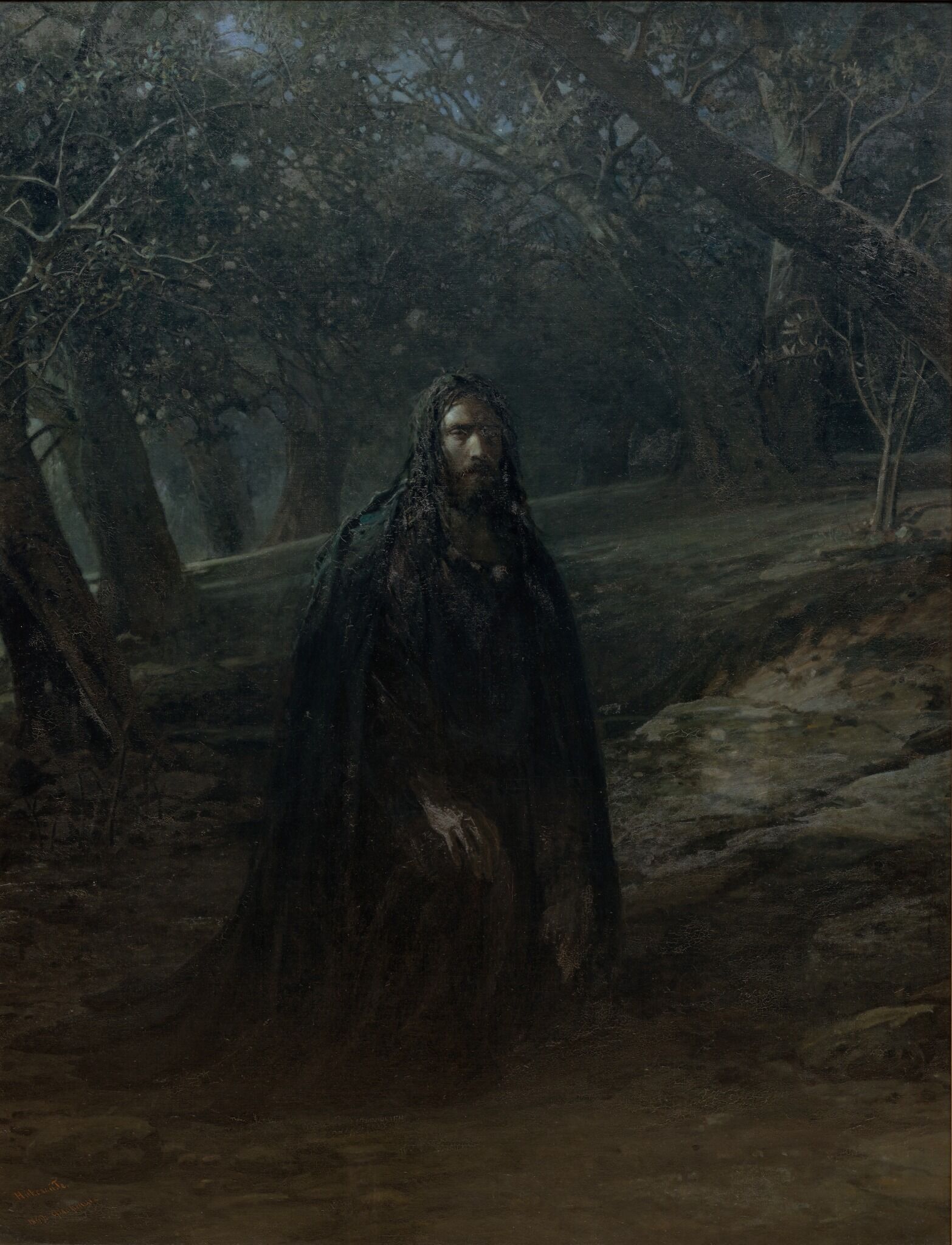 В Гефсиманском саду, Nikolai Ge, 1869, 1887