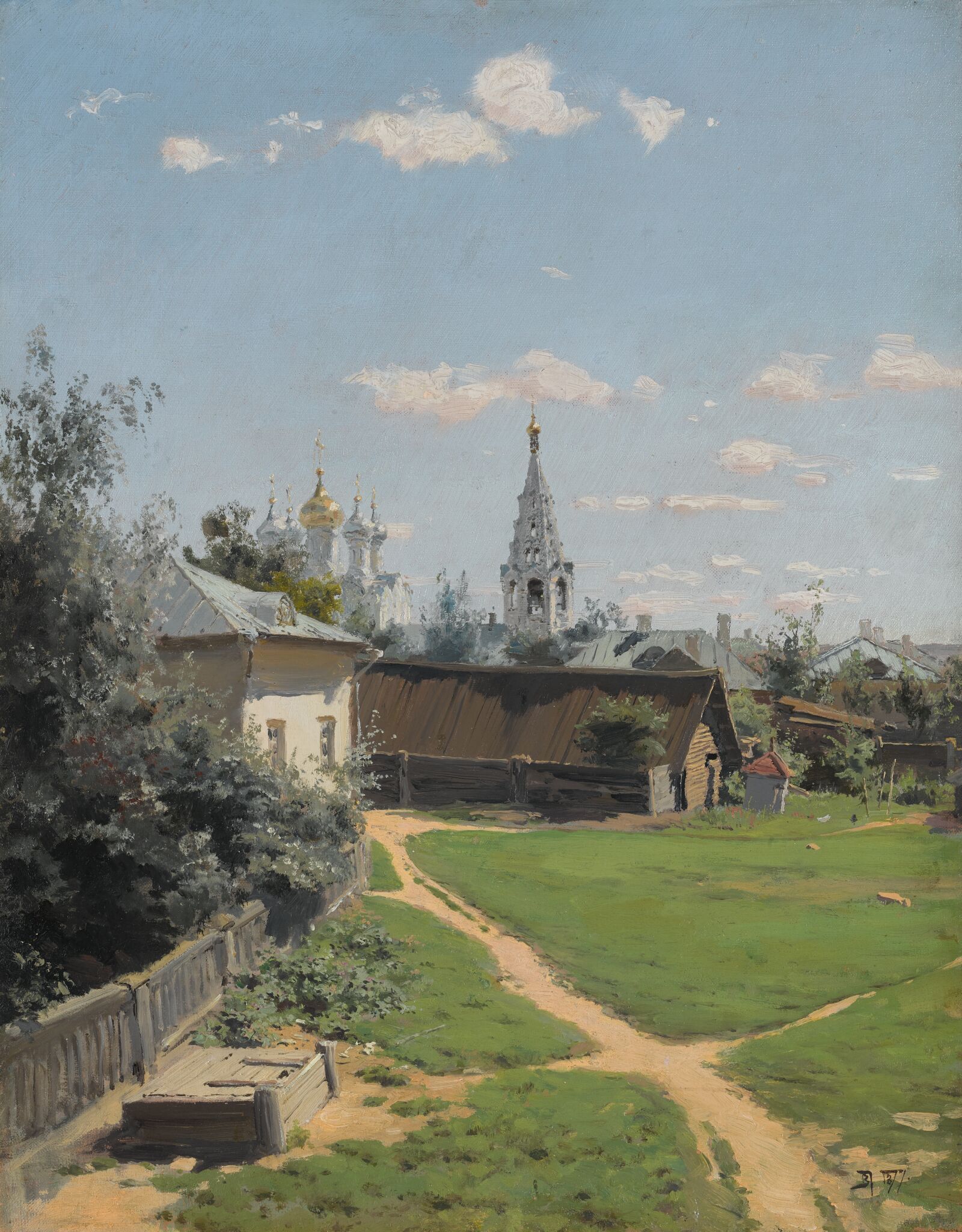 Московский дворик, Vasily Polenov, 1877