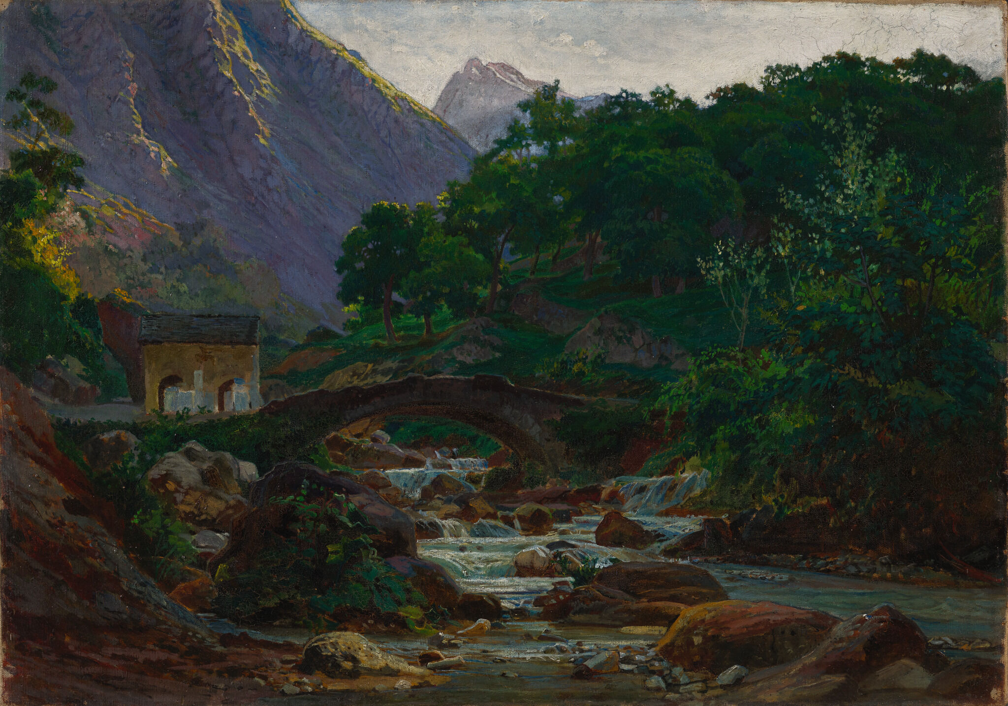 Мраморная пильня в Карраре, Nikolai Ge, 1868