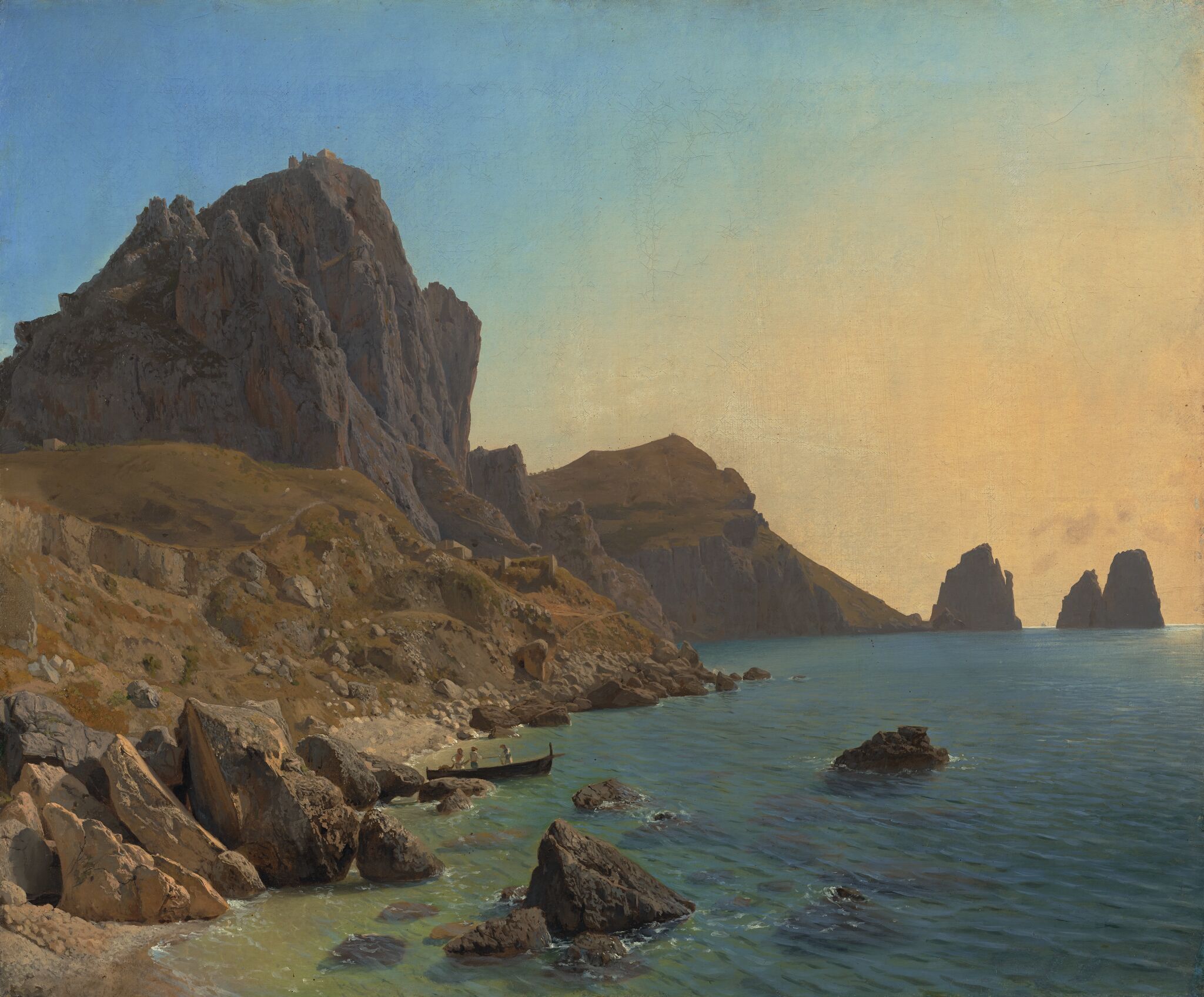 На острове Капри. Береговые утесы, Lev Lagorio, 1859