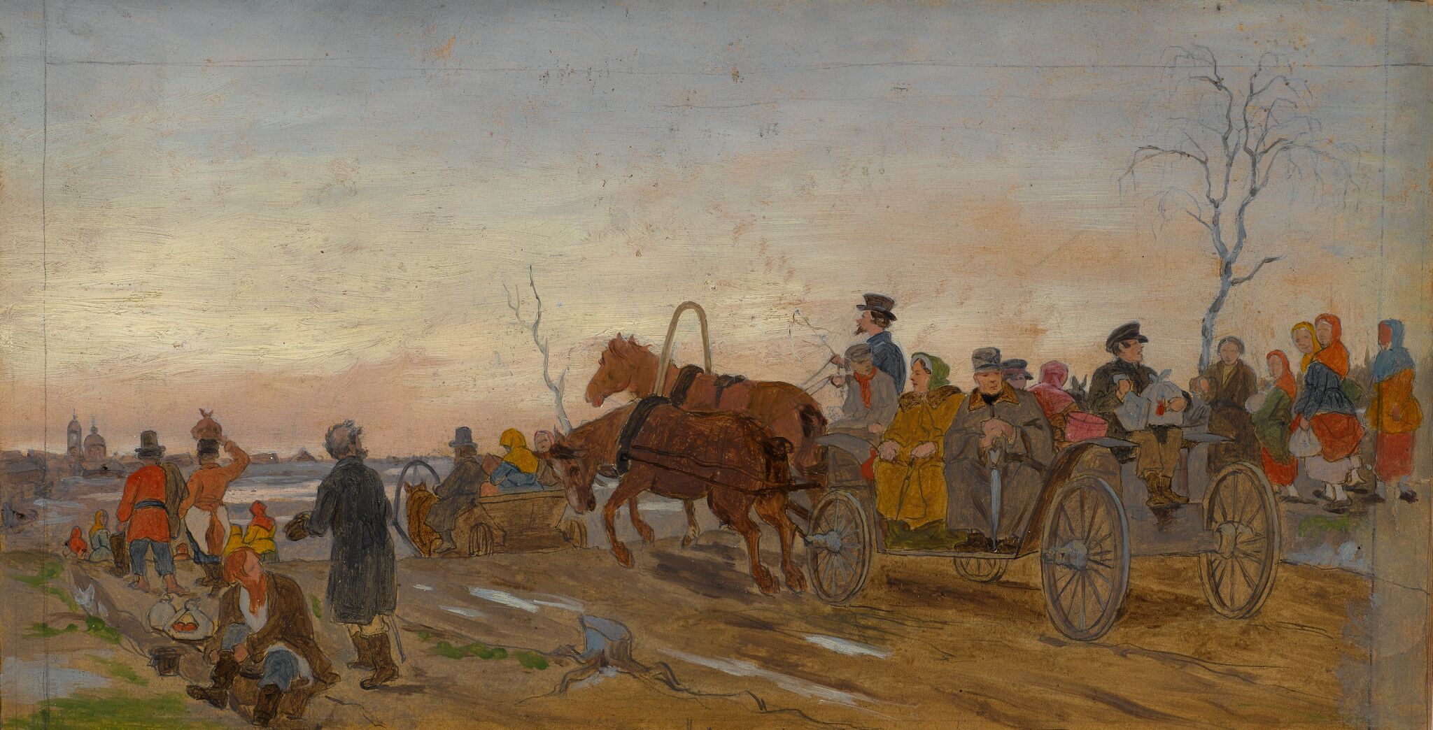 Вечер в Великую субботу, Vasily Perov, 1869-1870