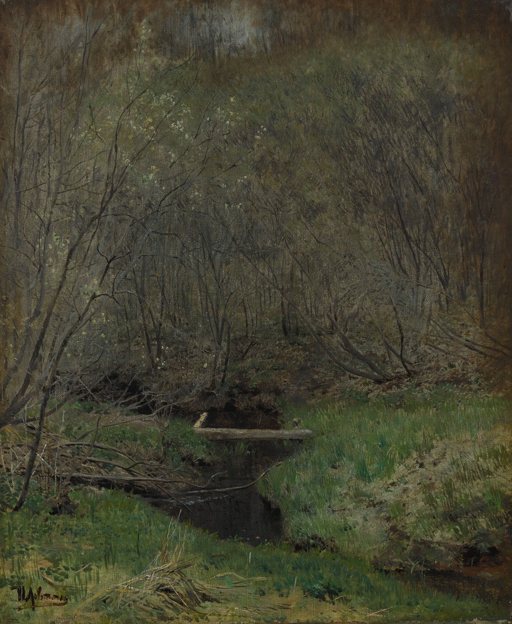 Весной в лесу, Isaac Levitan, 1882