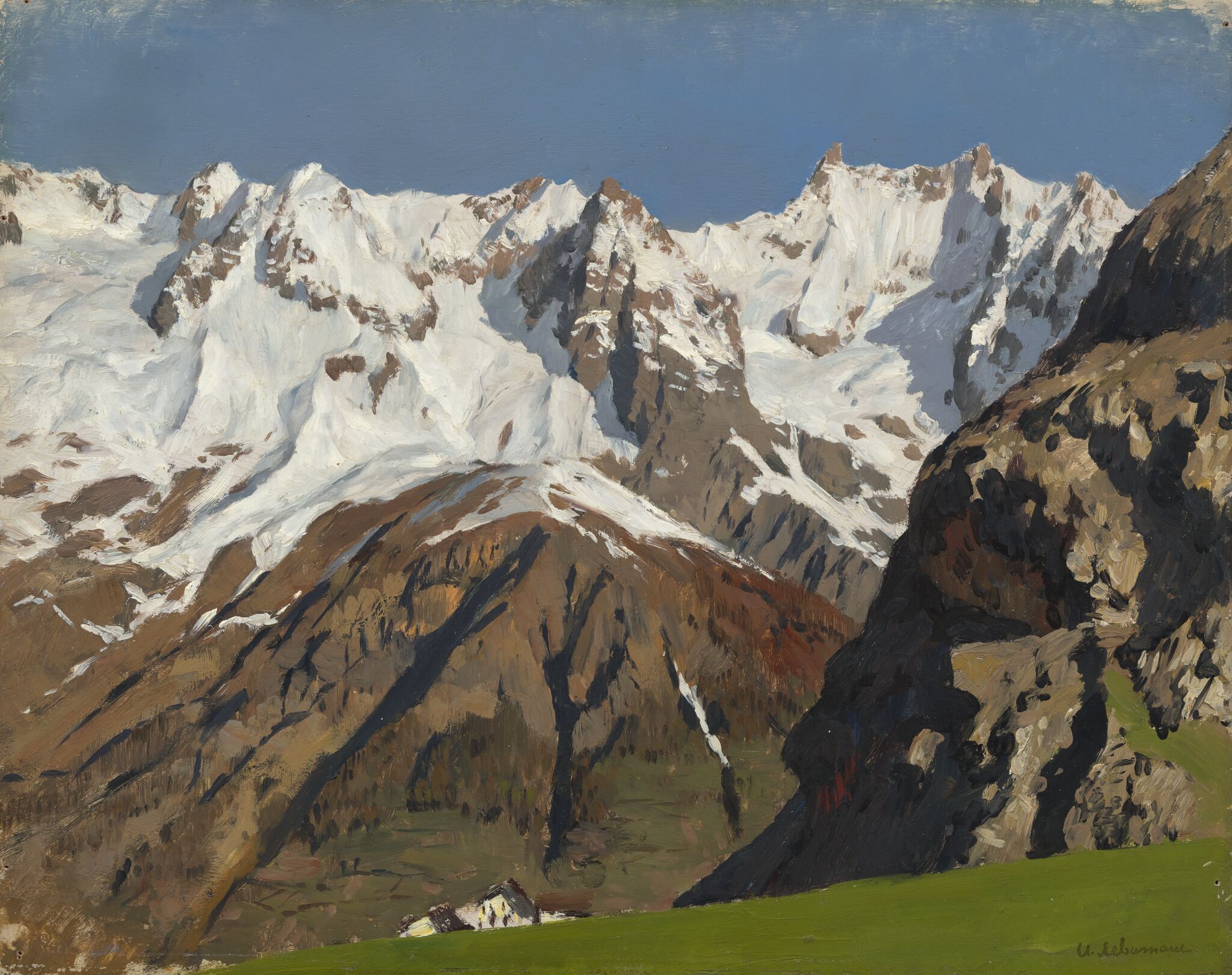Цепь гор. Монблан, Isaac Levitan, 1897